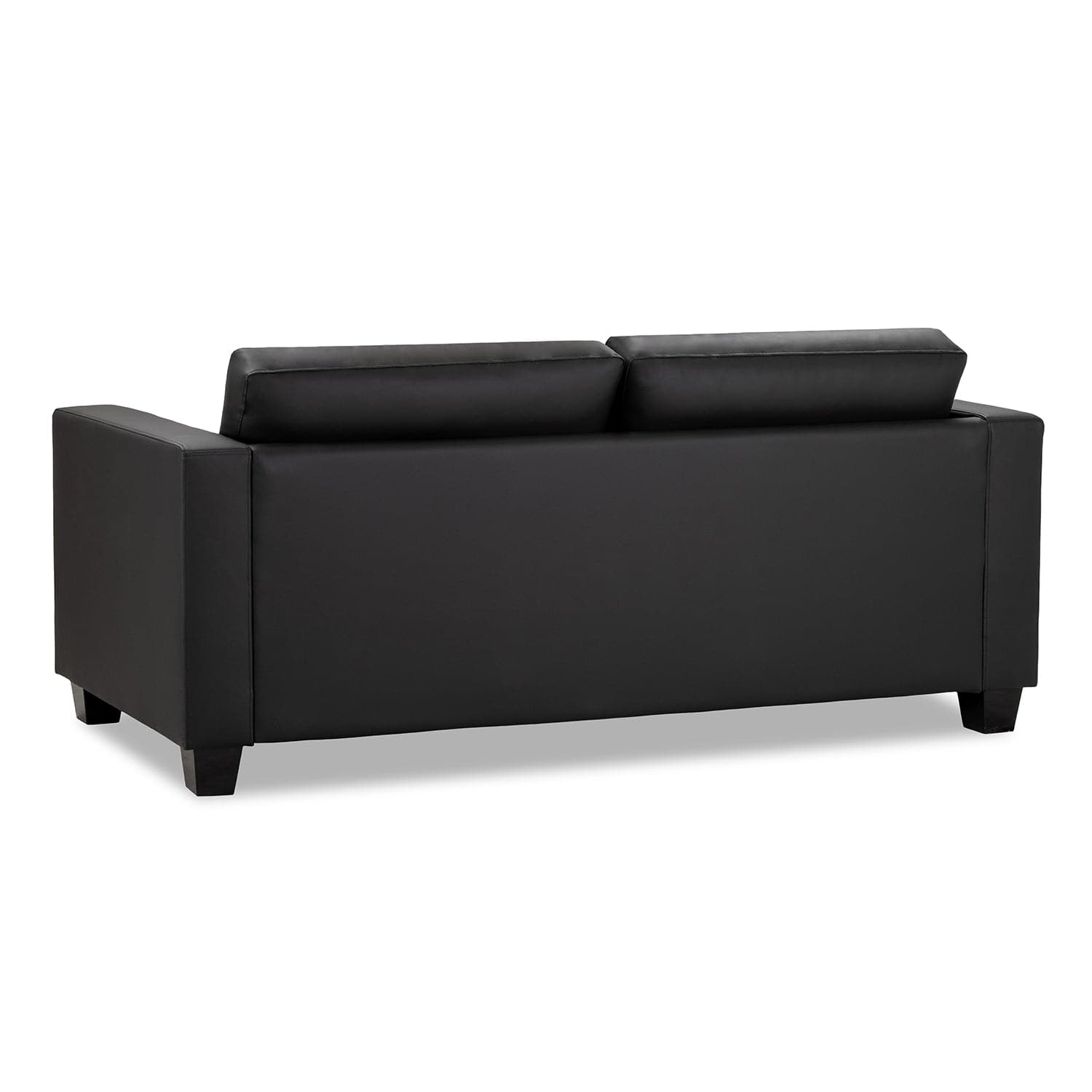 Kew Three Seater Sofa in Black - back view (7023847669824)