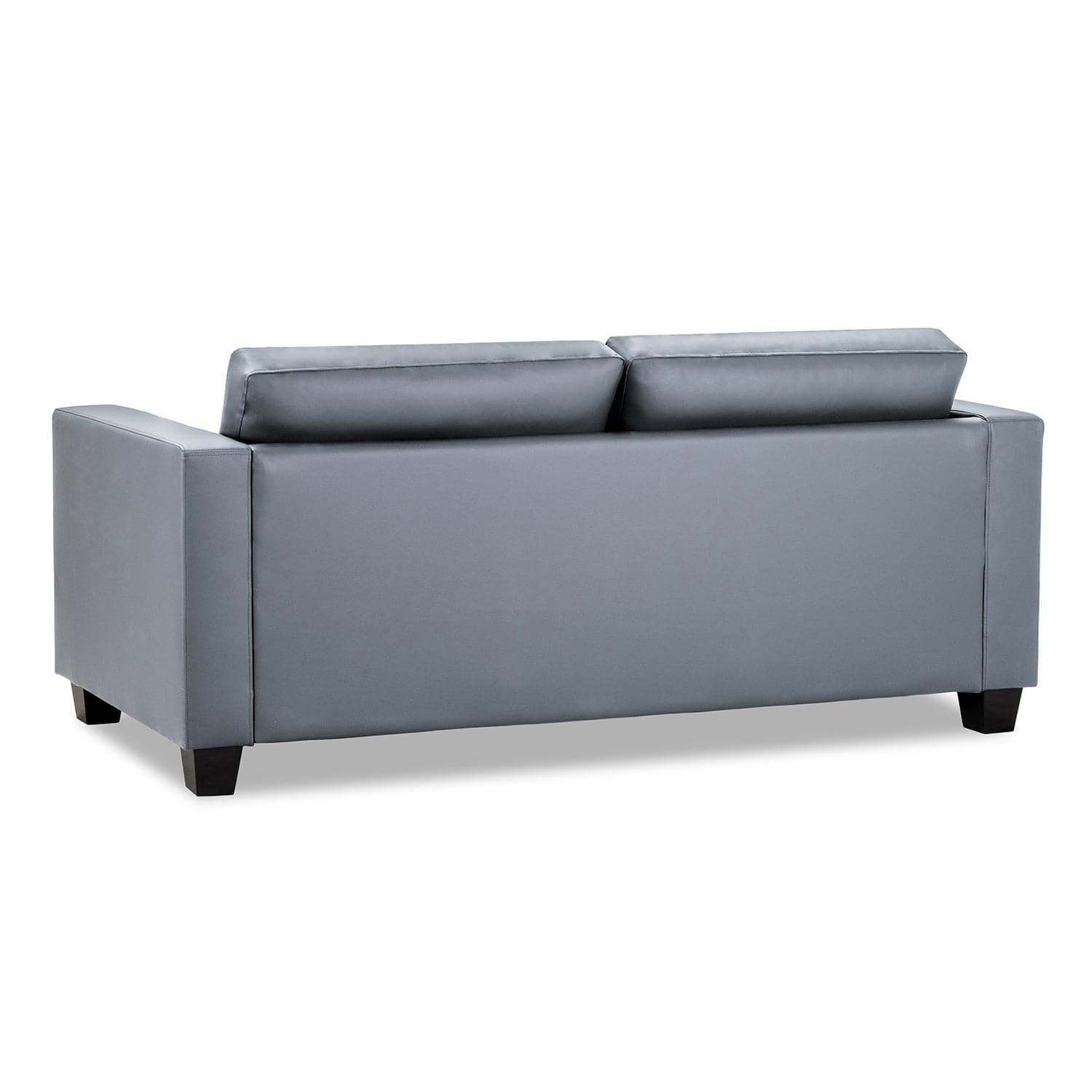 Kew Three Seater Sofa in Grey - back view (7023855730752)