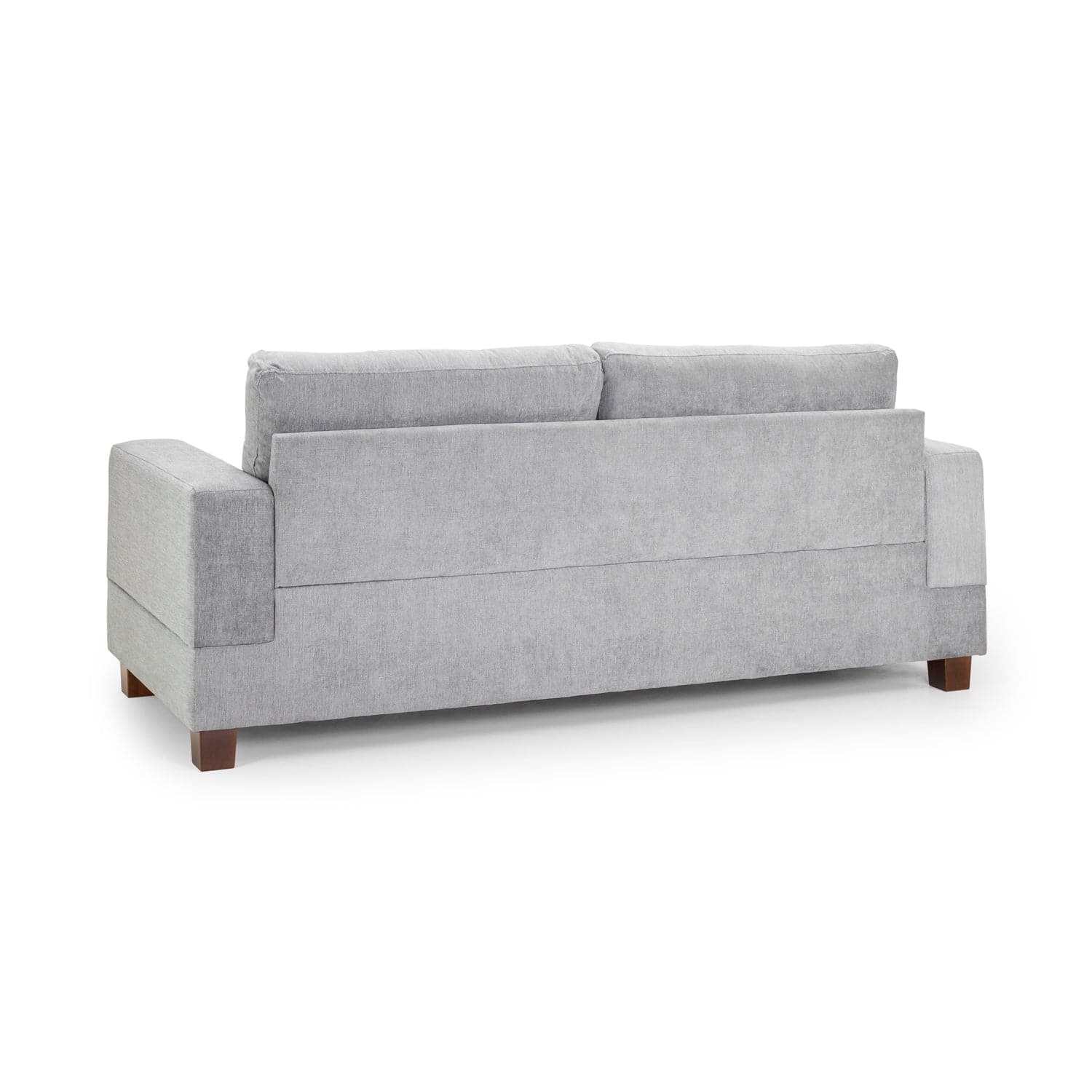 Kew Three Seater Sofa in Grey Fabric - back view (7023870967872)