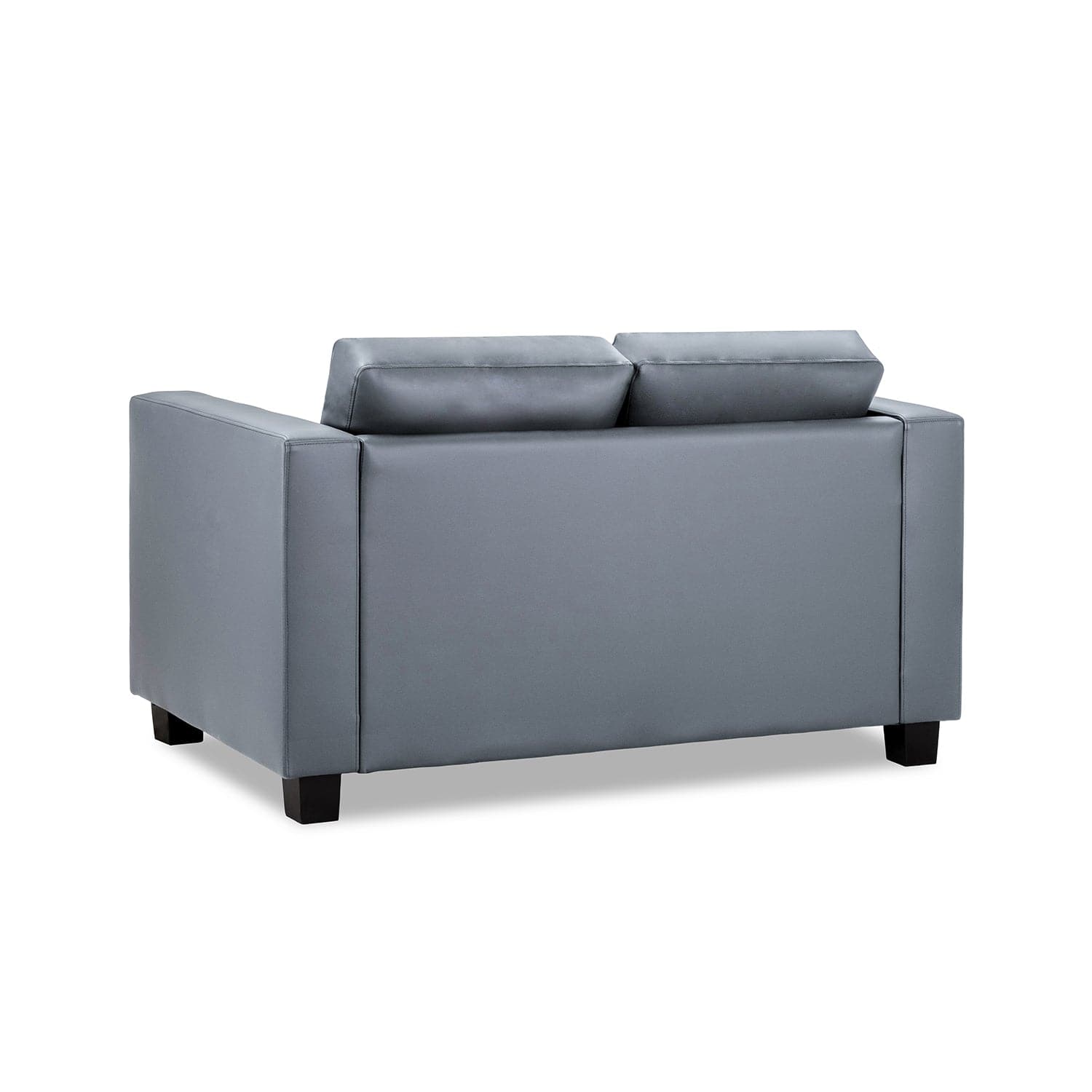 Kew Two Seater Sofa in Grey - back view (7023863529536)
