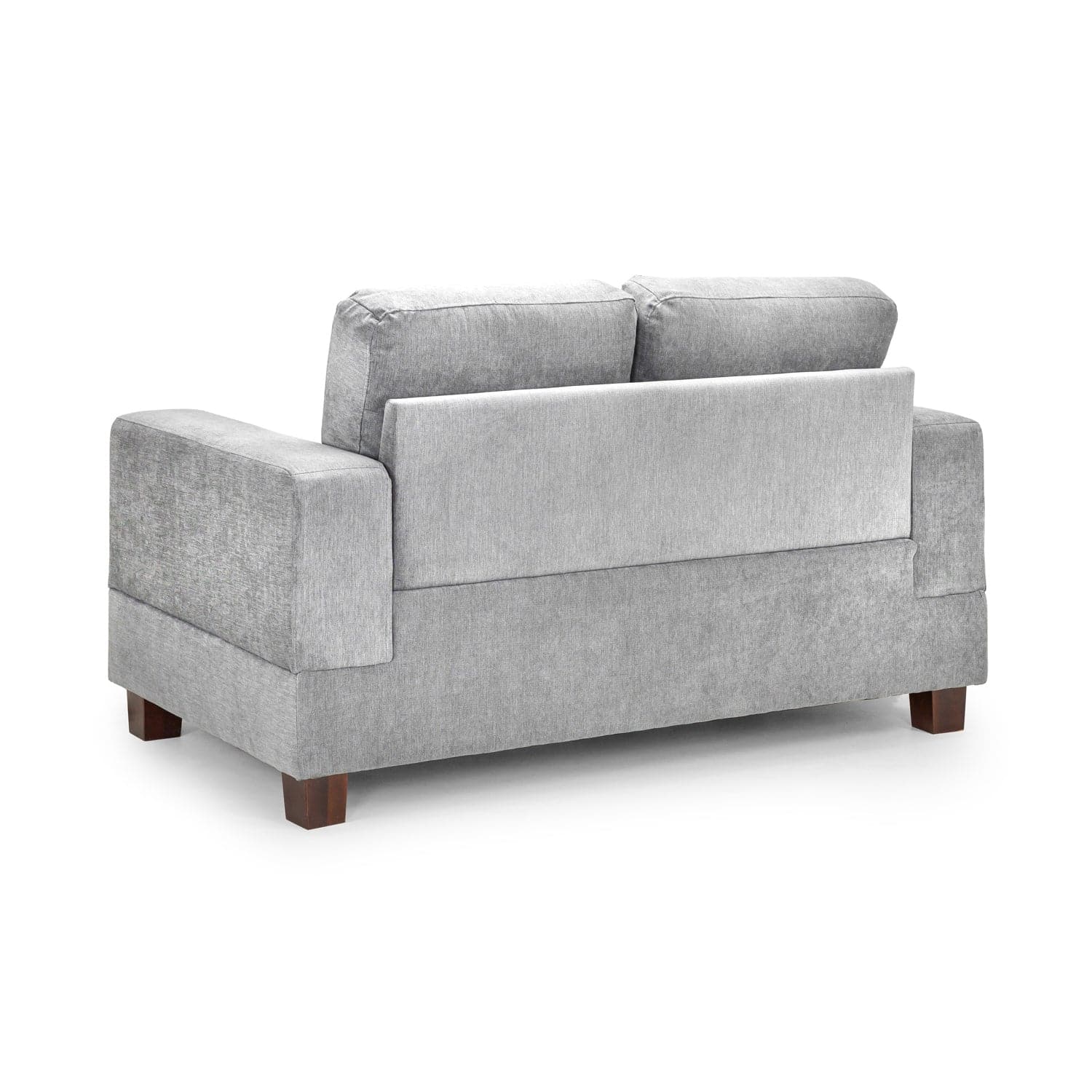 Kew Two Seater Sofa in Grey Fabric - back view (7023873687616)
