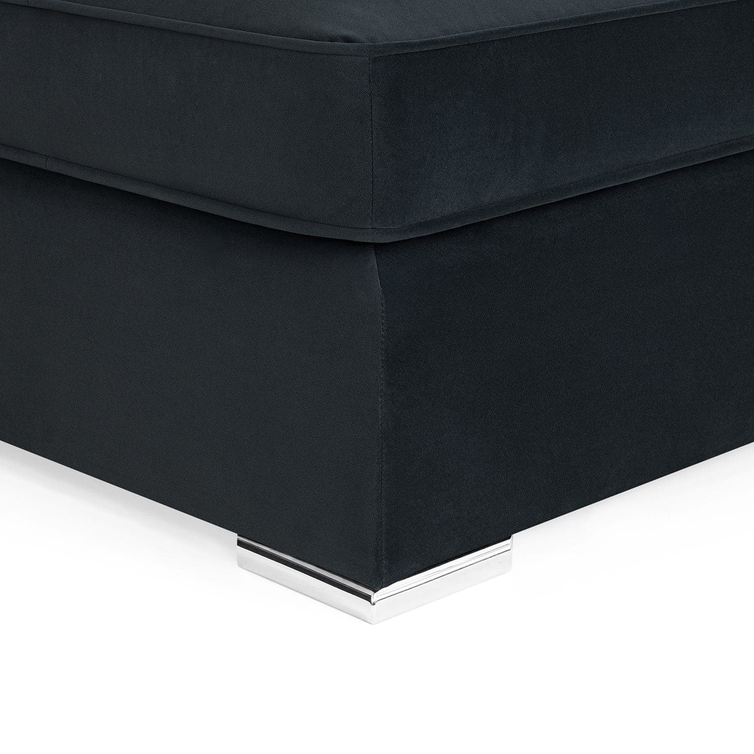 Kingsbury U Shape Corner Sofa in Slate Velvet - bottom view (7022232141888)