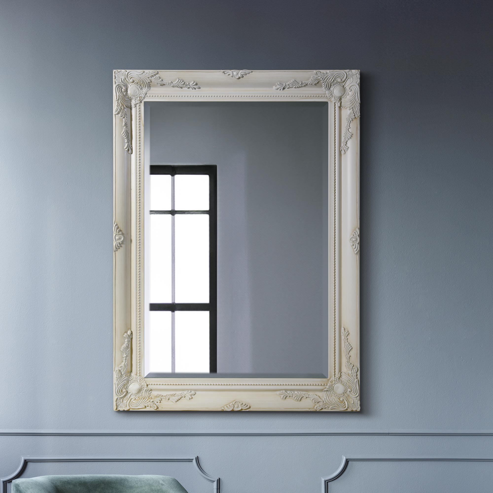 Buxton Ivory Wall Mirror 108 x 78 CM (15010559492474)