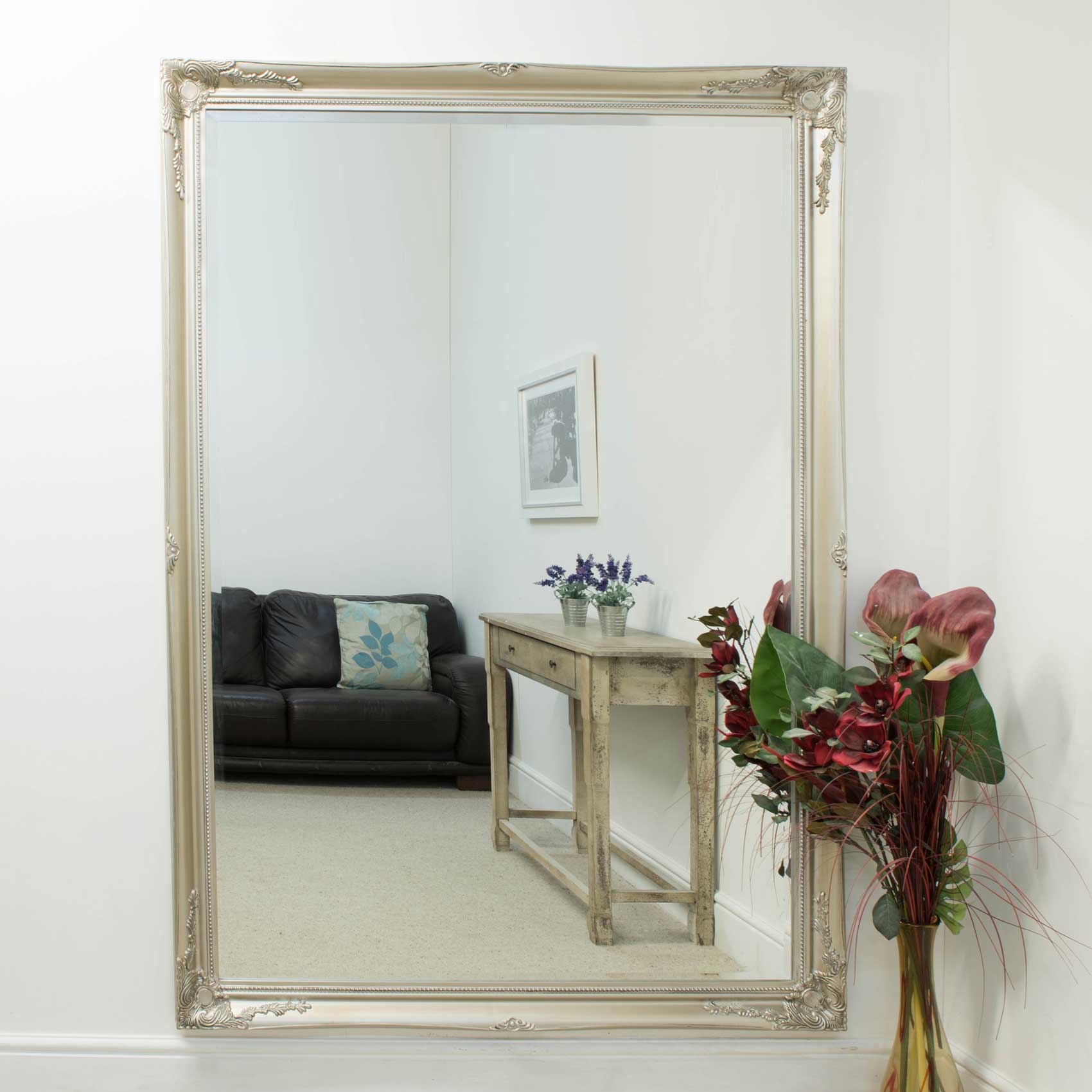 Buxton Silver Extra Large Leaner Mirror 200 x 140 CM (15010559558010)