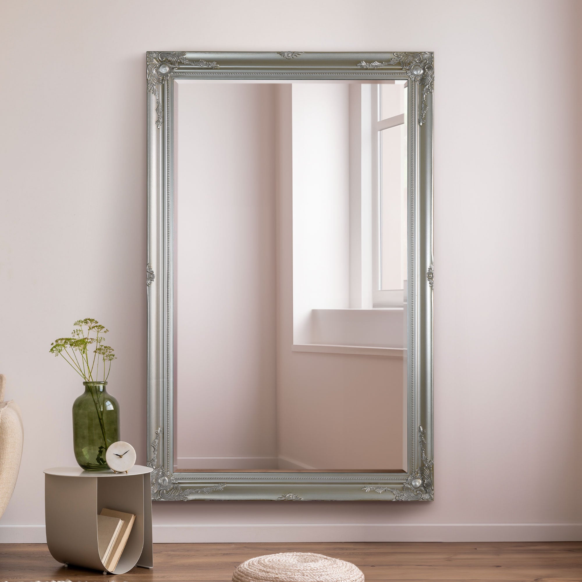 Buxton Silver Leaner Mirror 170 x 109 CM (15010560213370)