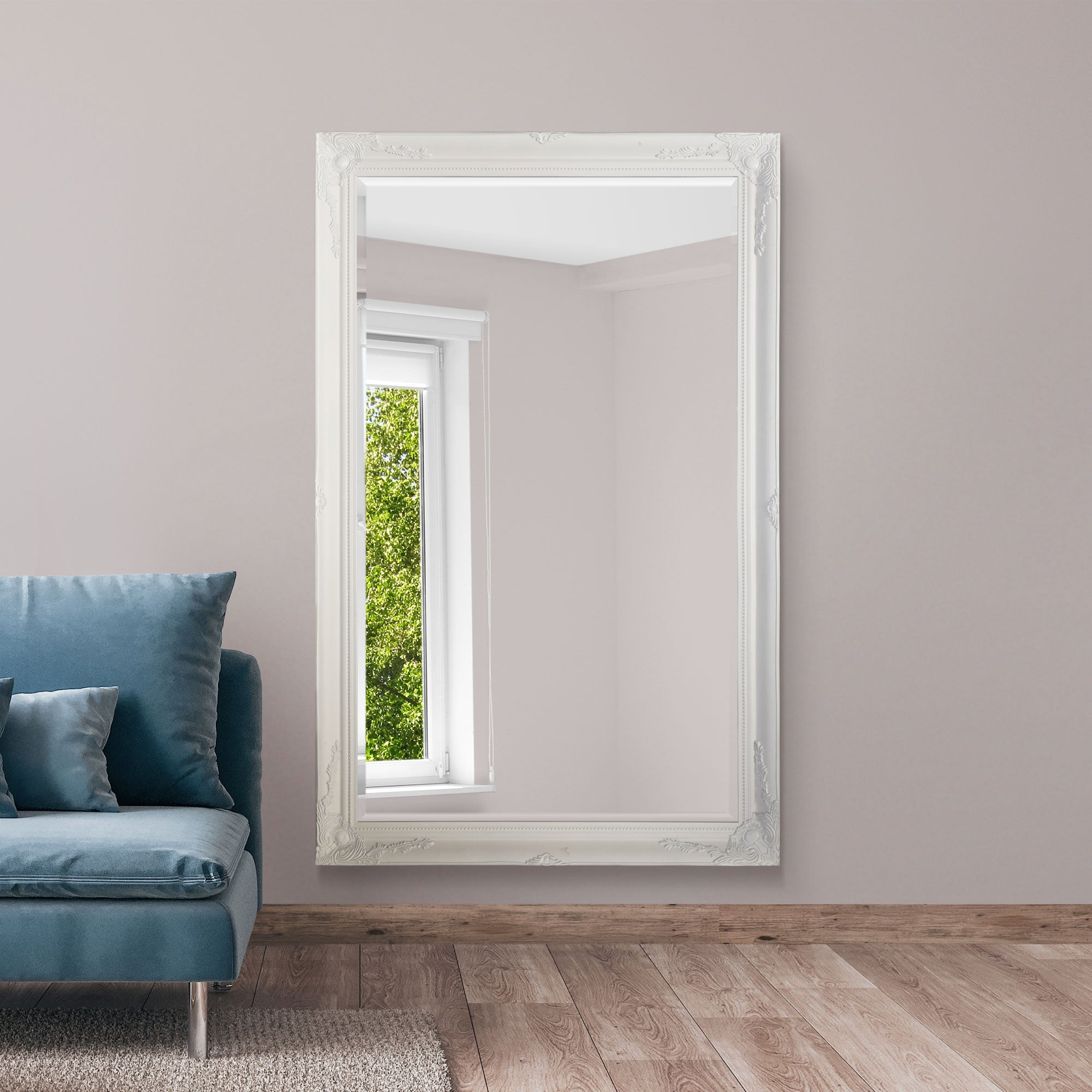 Buxton White Leaner Mirror 170 x 109 CM (15010560278906)