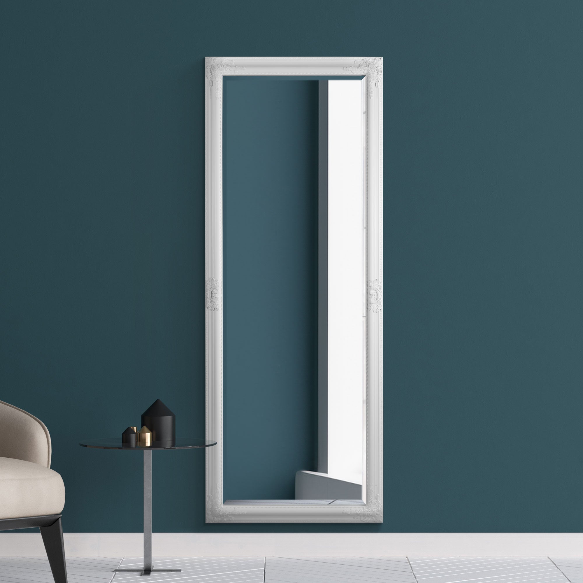 Caspian White Full Length Mirror 180 x 70 CM (15010561065338)