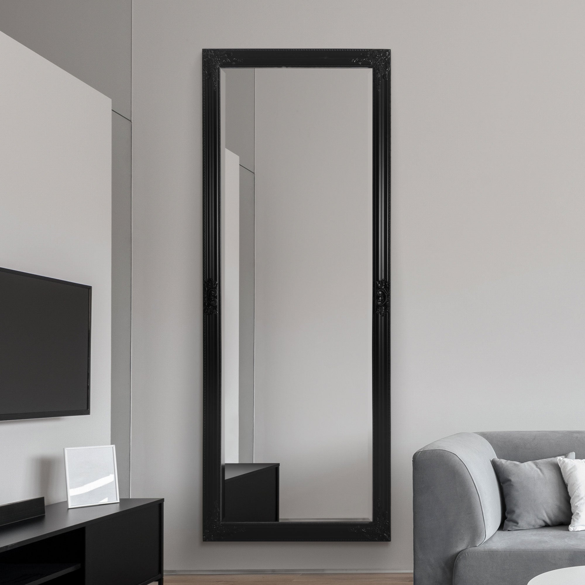 Caspian Black Full Length Mirror 180 x 70 CM (15010561098106)