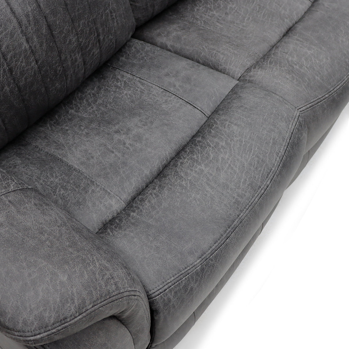 Strand Electric Recliner Sofa Grey 2 Seater - AMC Furniture
