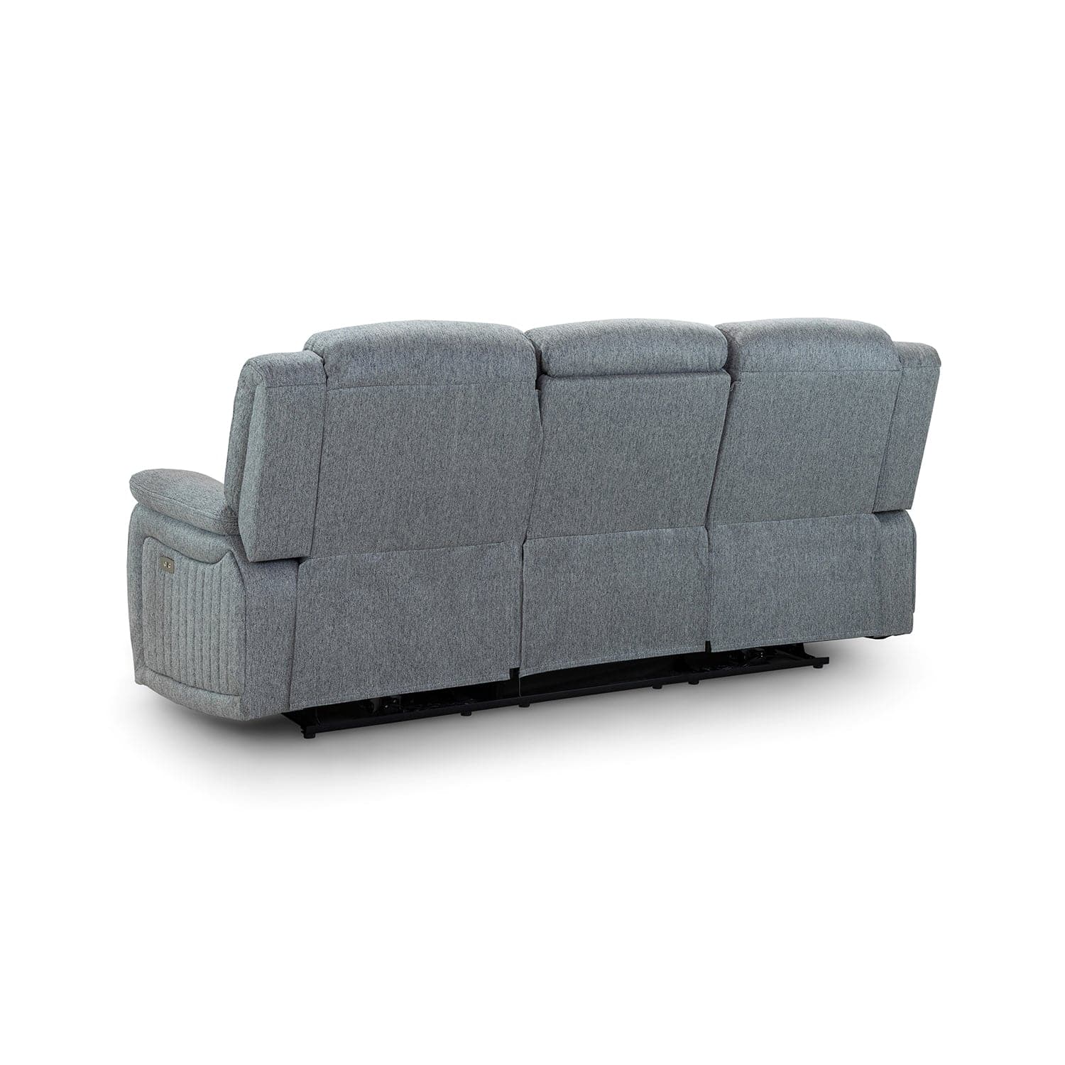 Hamlet 3 Seater Power Recliner Sofa in Grey - back view
(7023948660800)