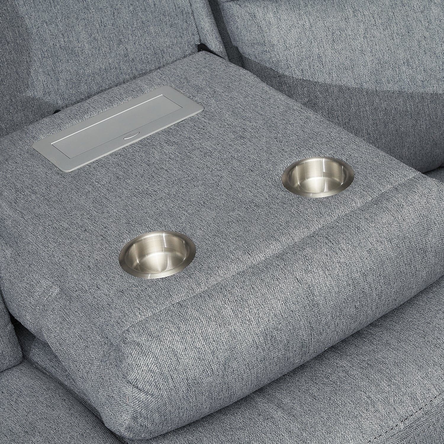 Linden Recliner Sofa Grey Large Corner (7023949054016)