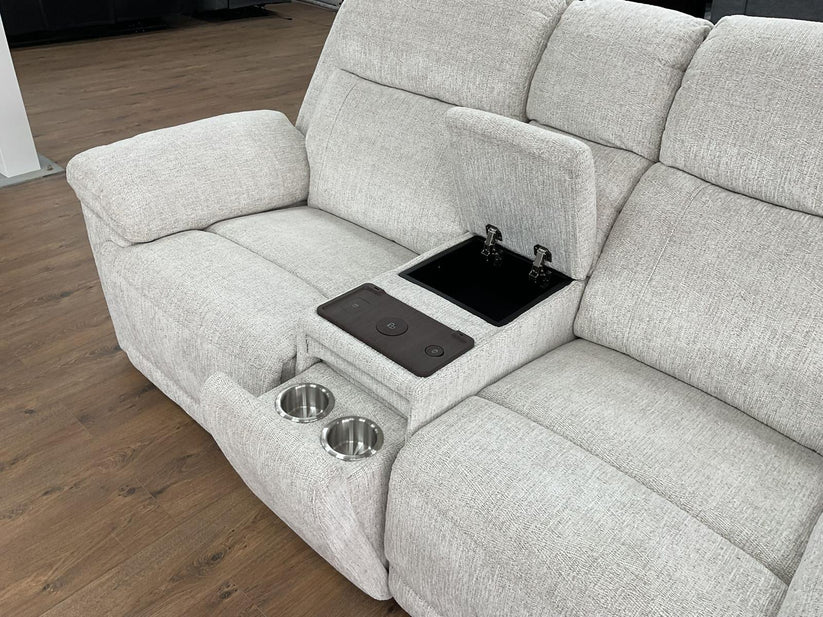 Lyra Electric Recliner Beige 2 Seater, top view (15320511021434)