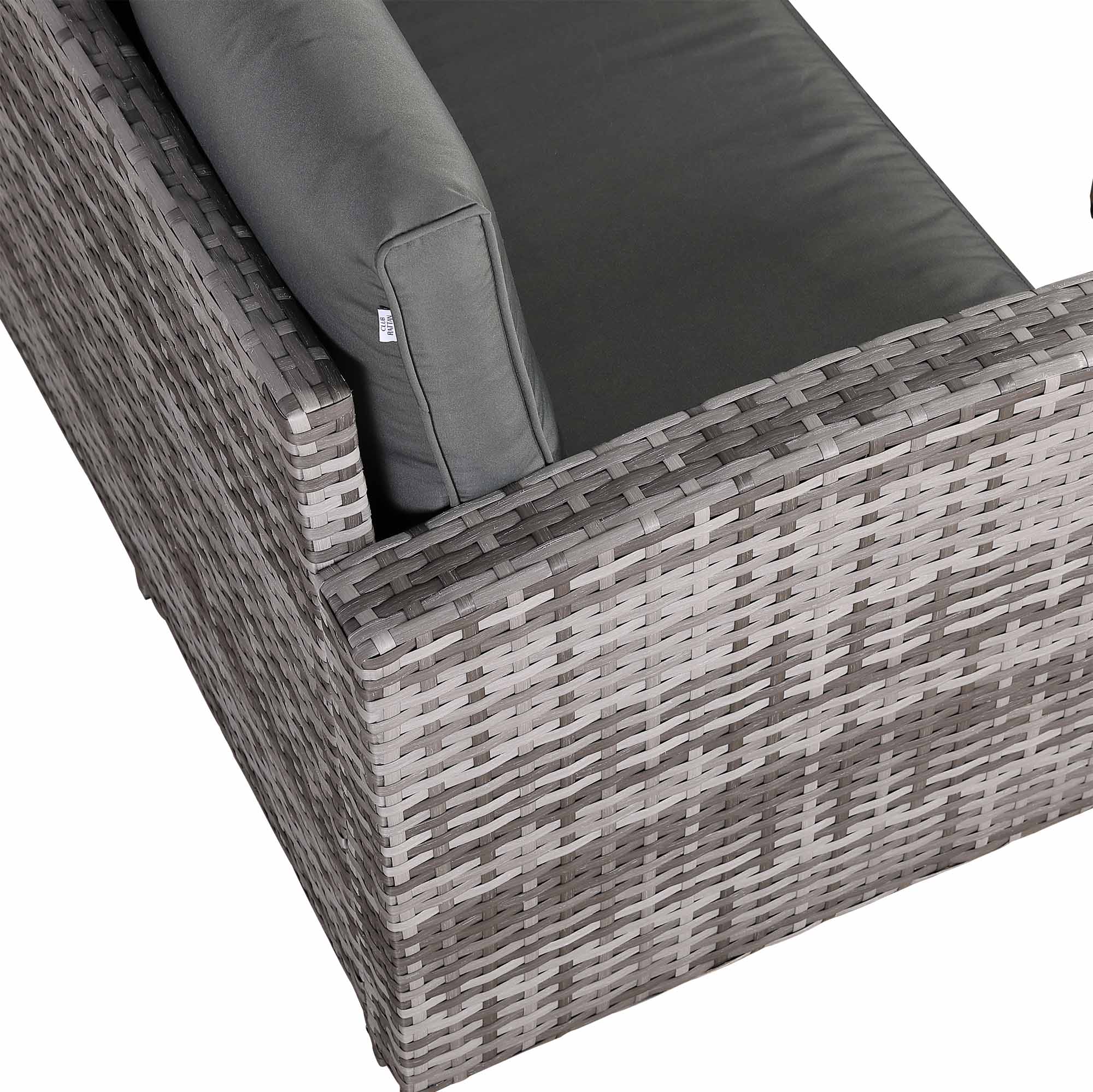 Rhodes Square Corner Sofa Dining Set with Rising Table in Grey - AMC Furniture