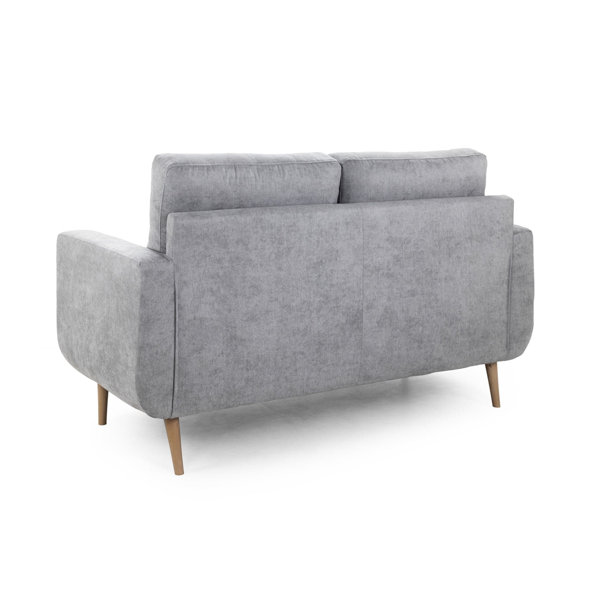 Madison Grey Two Seater Sofa - back view (7021696385088)