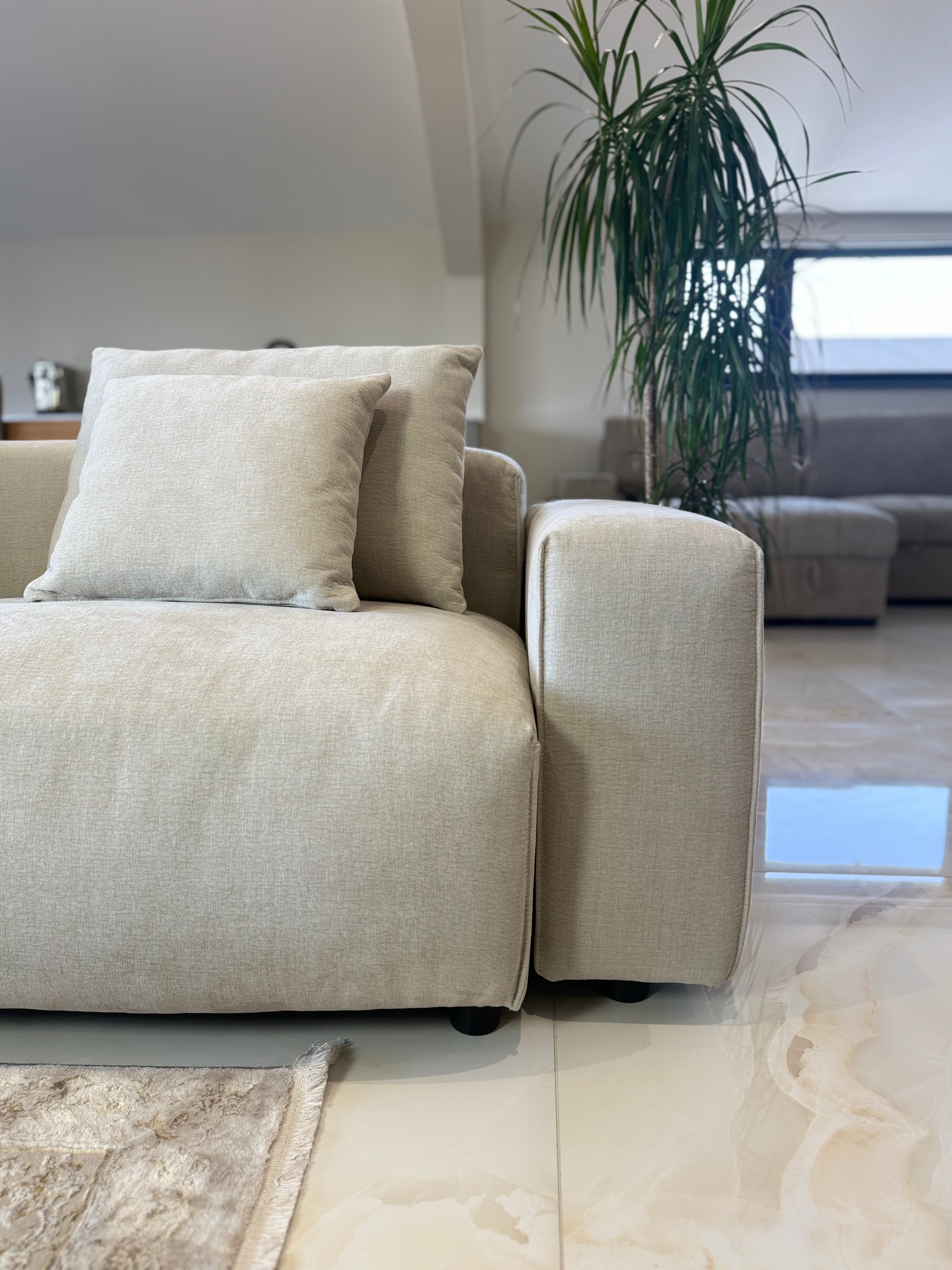 Phoebe Sofa Beige Universal Corner Beehive