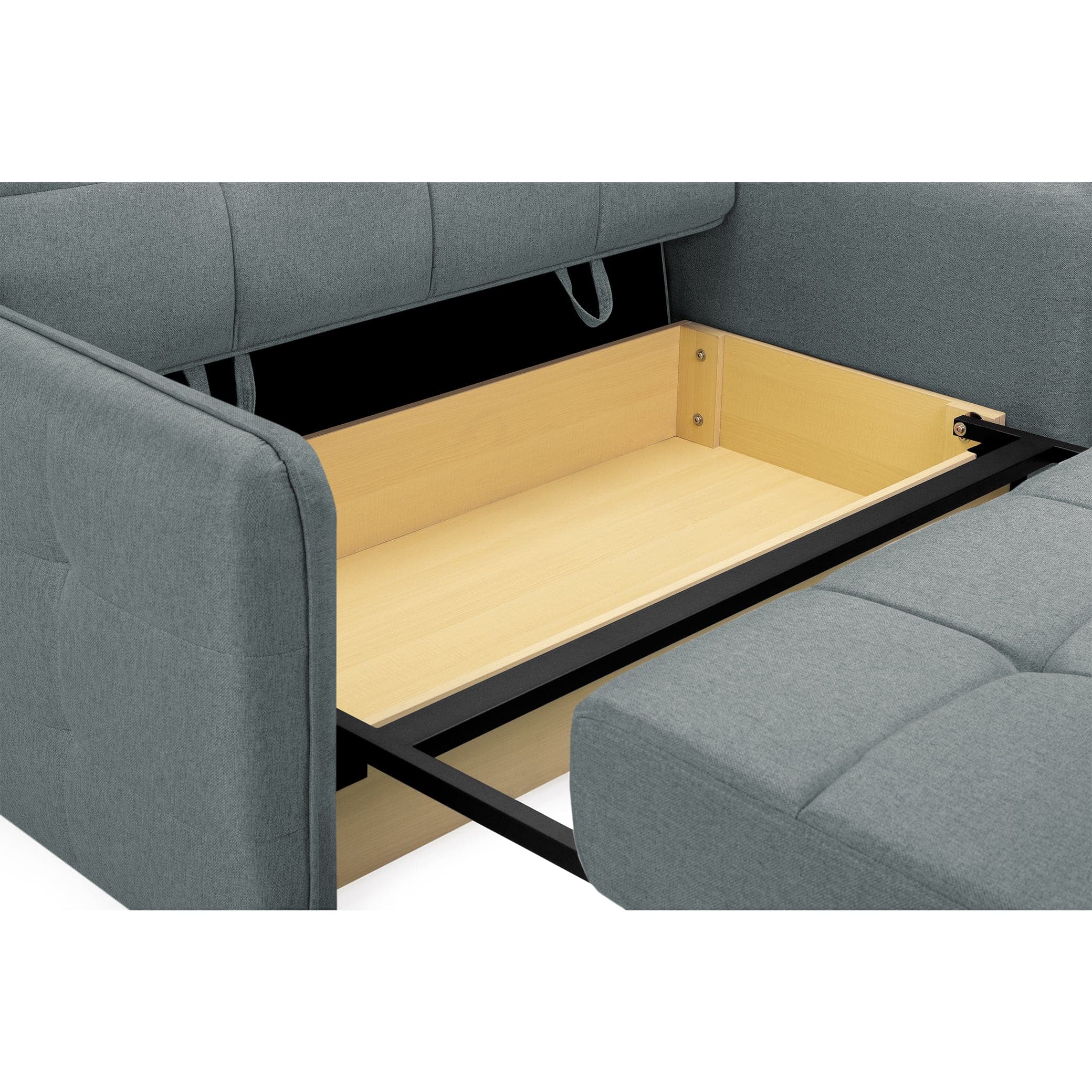 Marlow Sofabed Grey Two Seater - frame view (7024245669952)