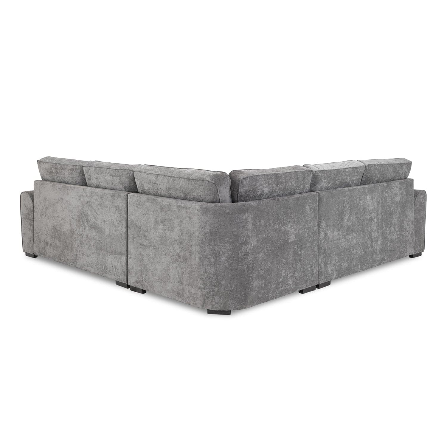 Maxwell Grey Large Corner Sofa - back view (7024250093632)