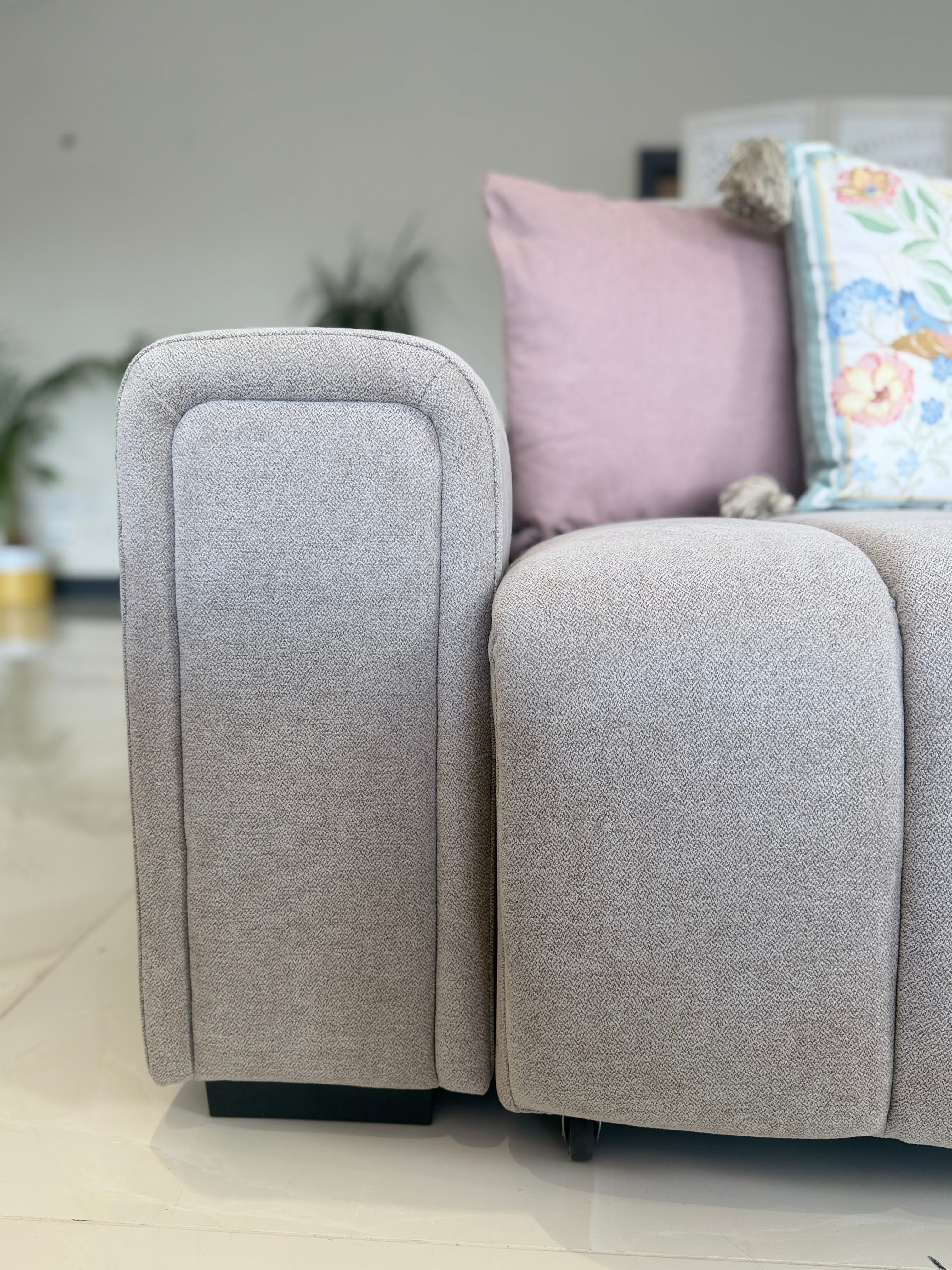 April Electric Sofabed Beige 3 Seater - AMC Furniture