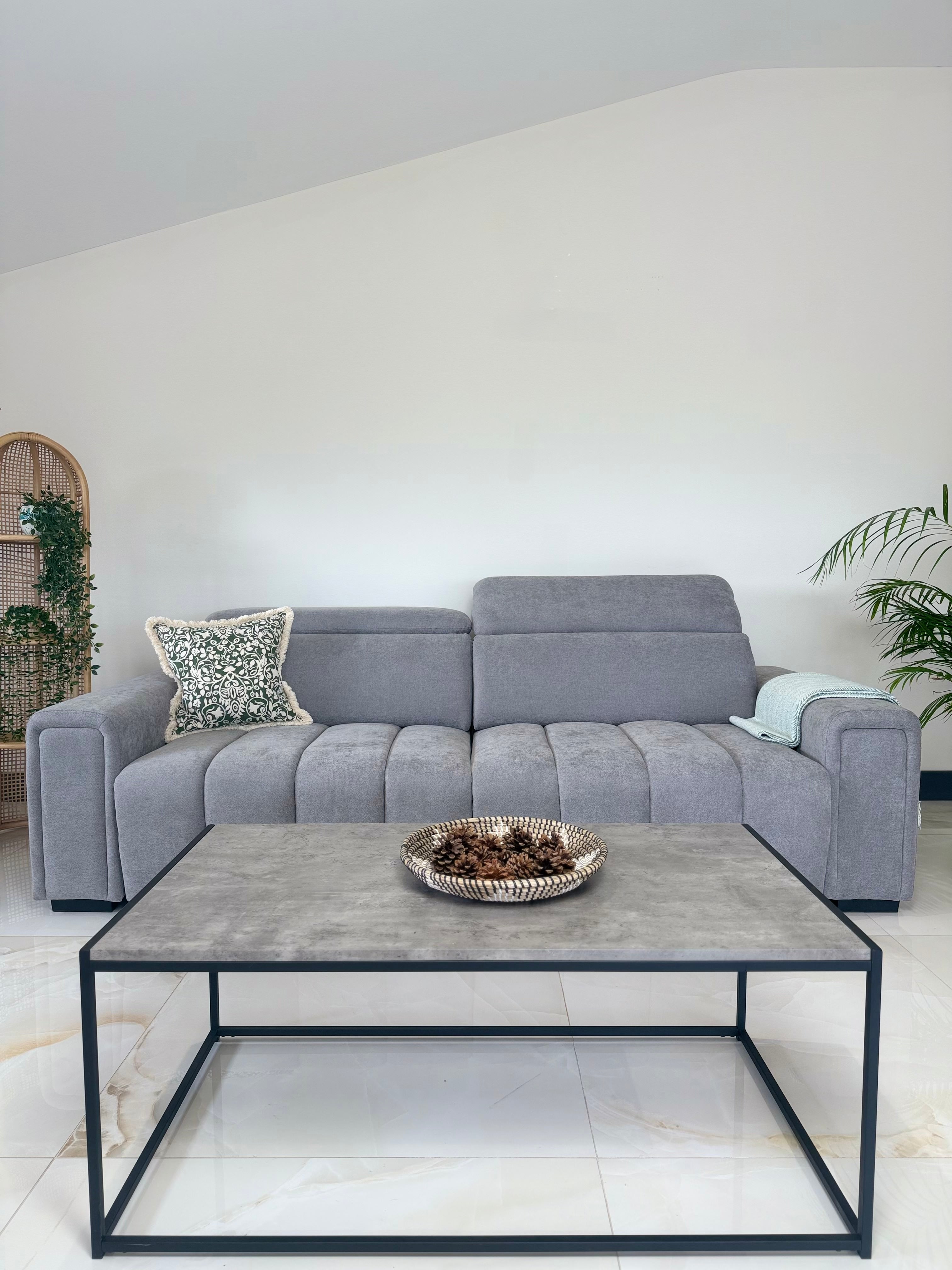 April Electric Sofabed Grey 3 Seater - AMC Furniture