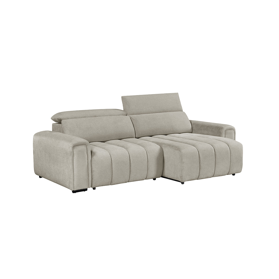 Molly Electric Reclining 3 Seater Sofa in Effect Grey