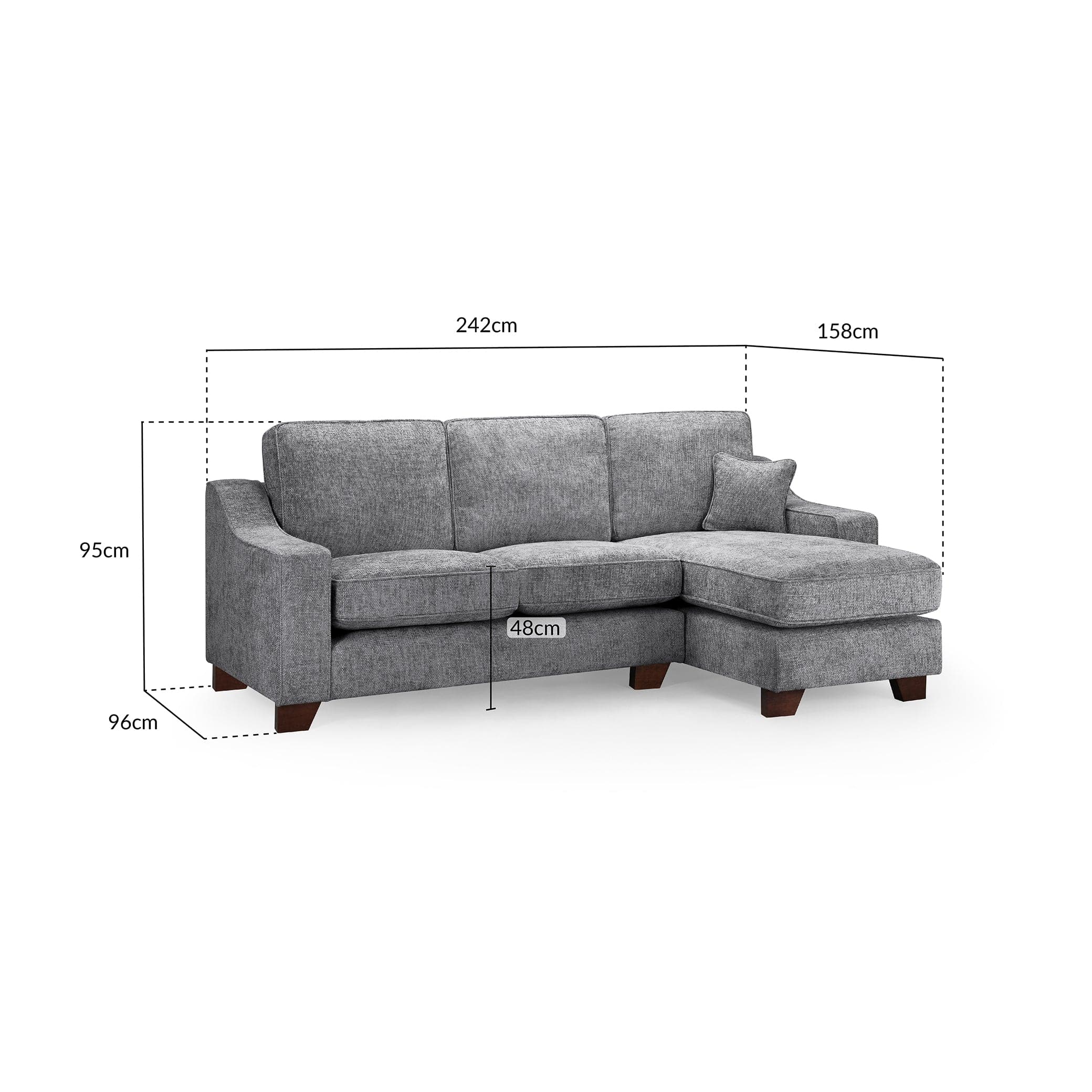 Nebraska Sofa Slate Right Hand Facing Corner (7025571496000)