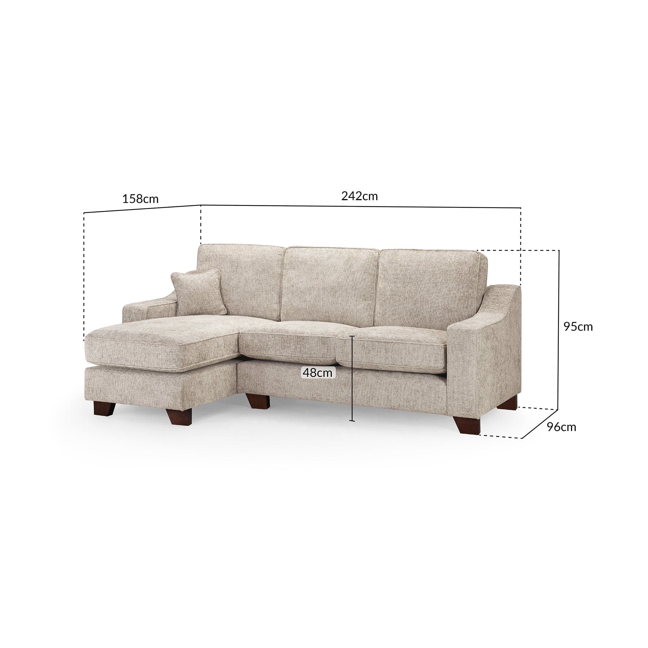 Nebraska Sofa Stone Left Hand Facing Corner (7025550065728)