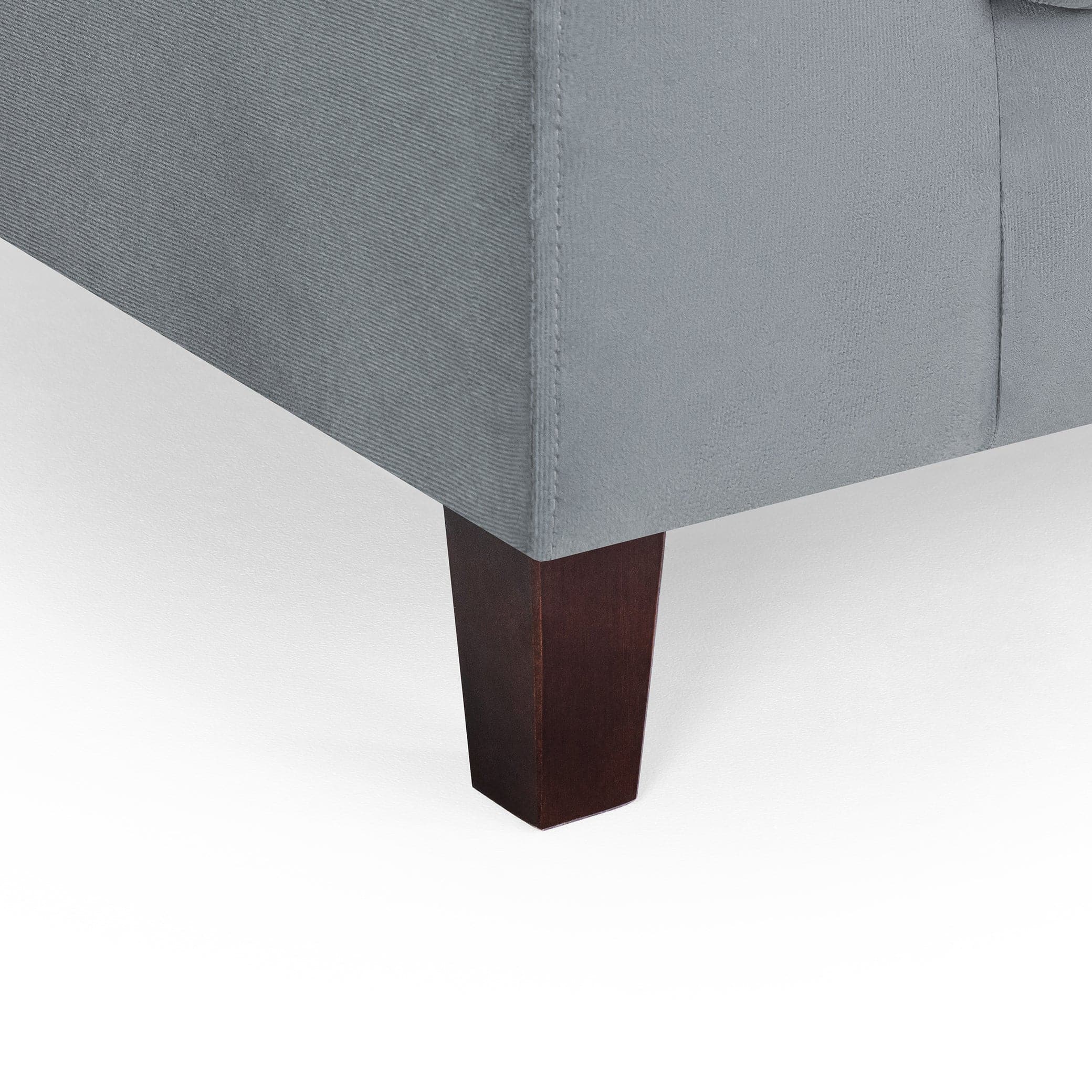 Nova Sofa Grey Two Seater - bottom view (7023069790272)