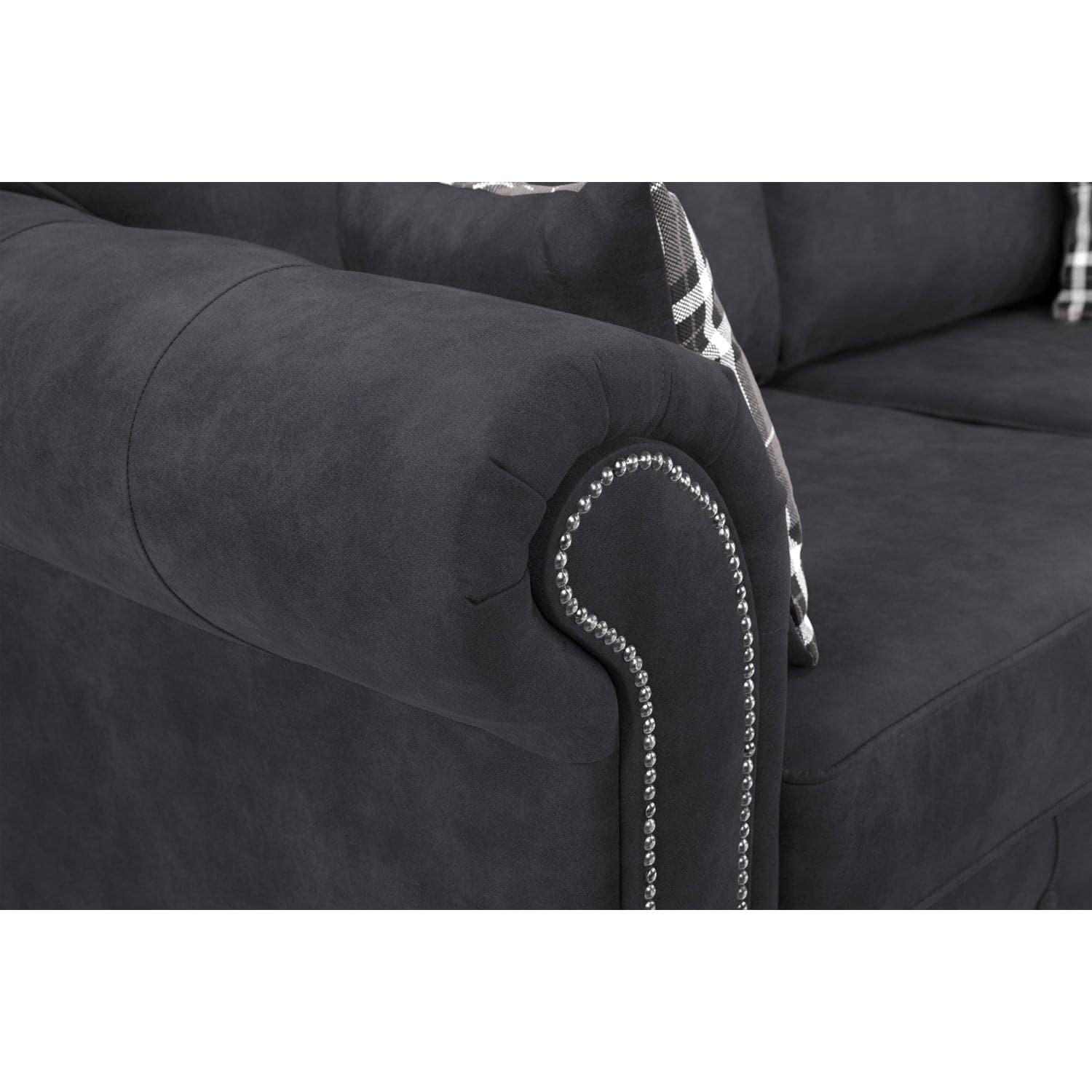 Oakland Sofa Charcoal Armchair (7025818828864)
