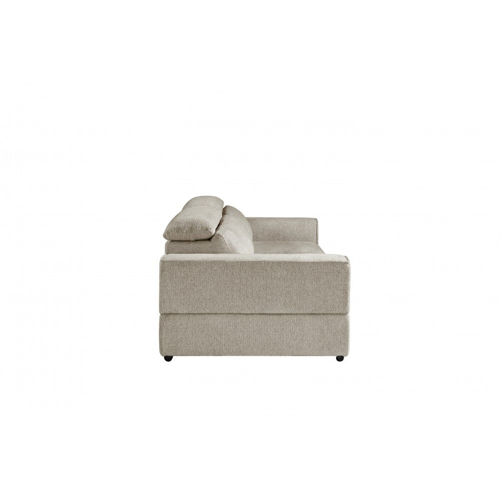 Ophelia Electric Reclining 3 Seater Sofa Bed in Mikah Wickes - arm side view 2 (15397911626106)
