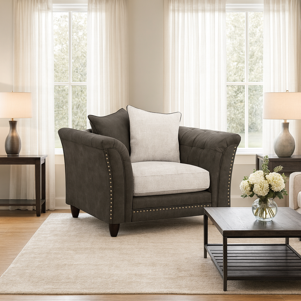 Orla Sofa Grey Armchair