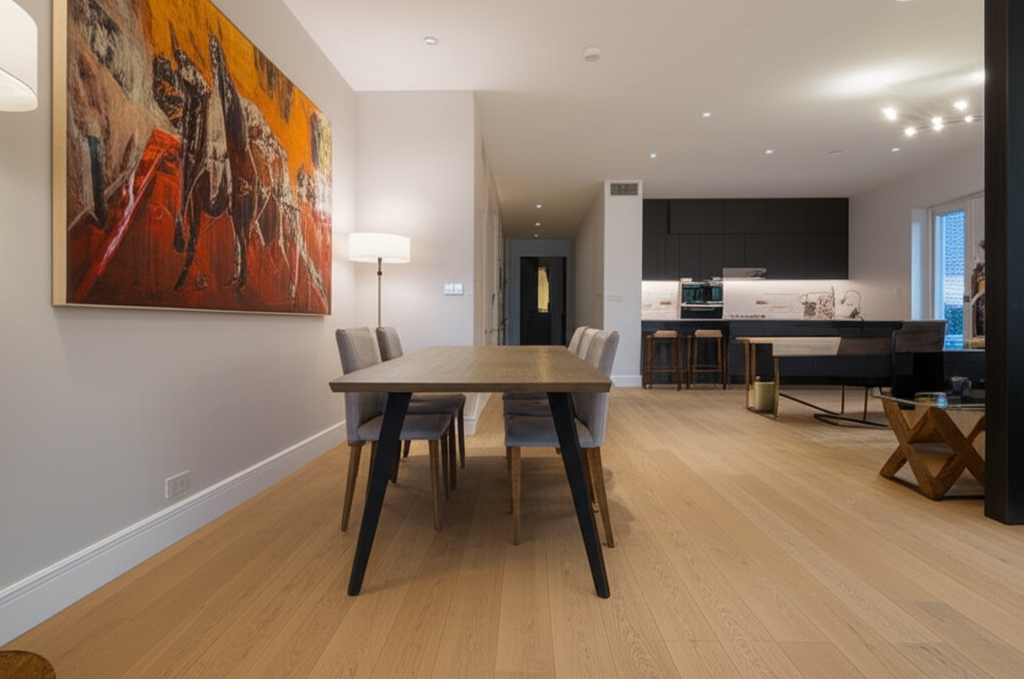 Orwell Medium Natural Curved Dining Table