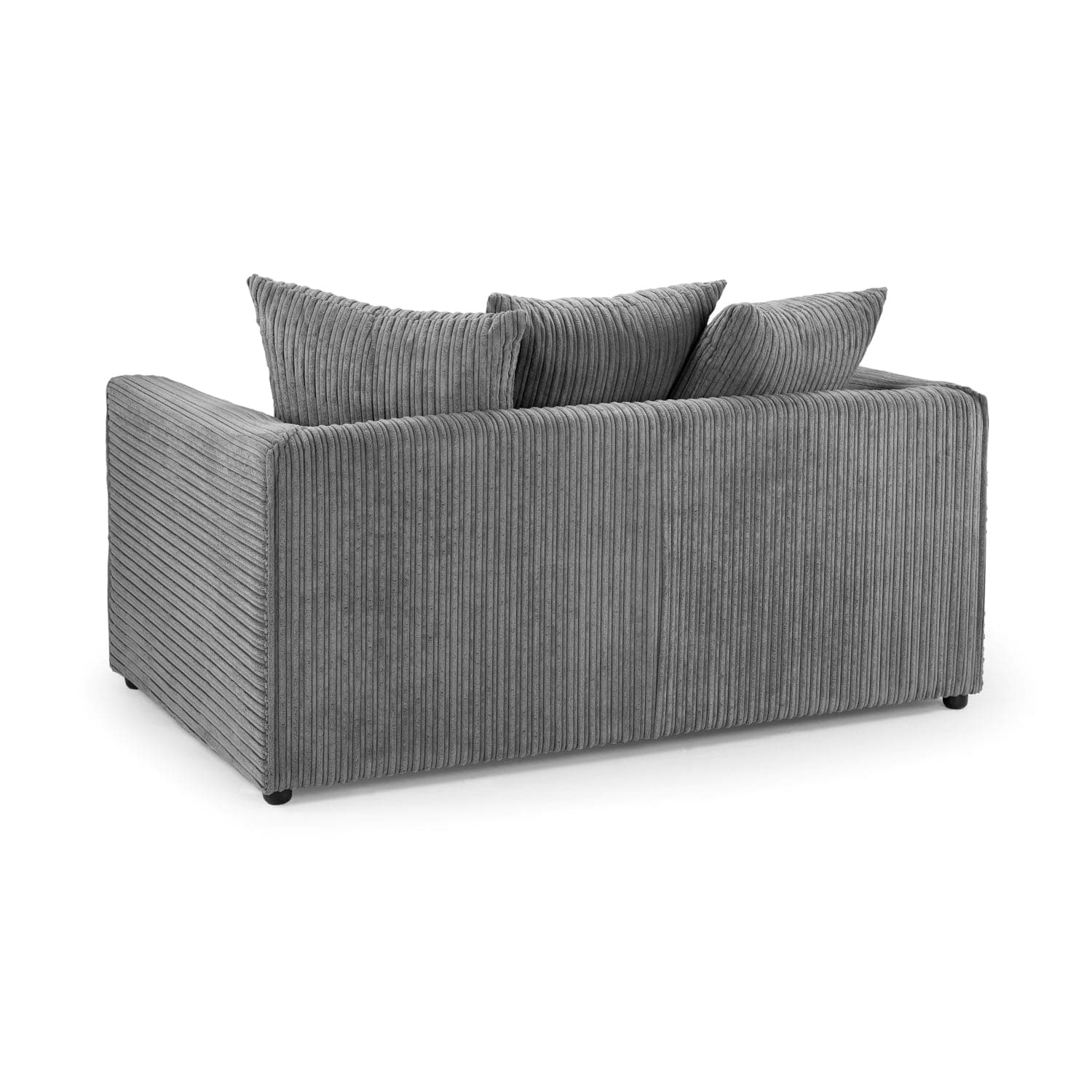 Oxford 2 Seater Sofa in Grey Jumbo Cord - Back View (7023667413056)