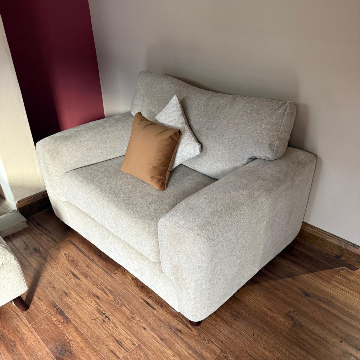 Eden Loveseat in Sand Lebus