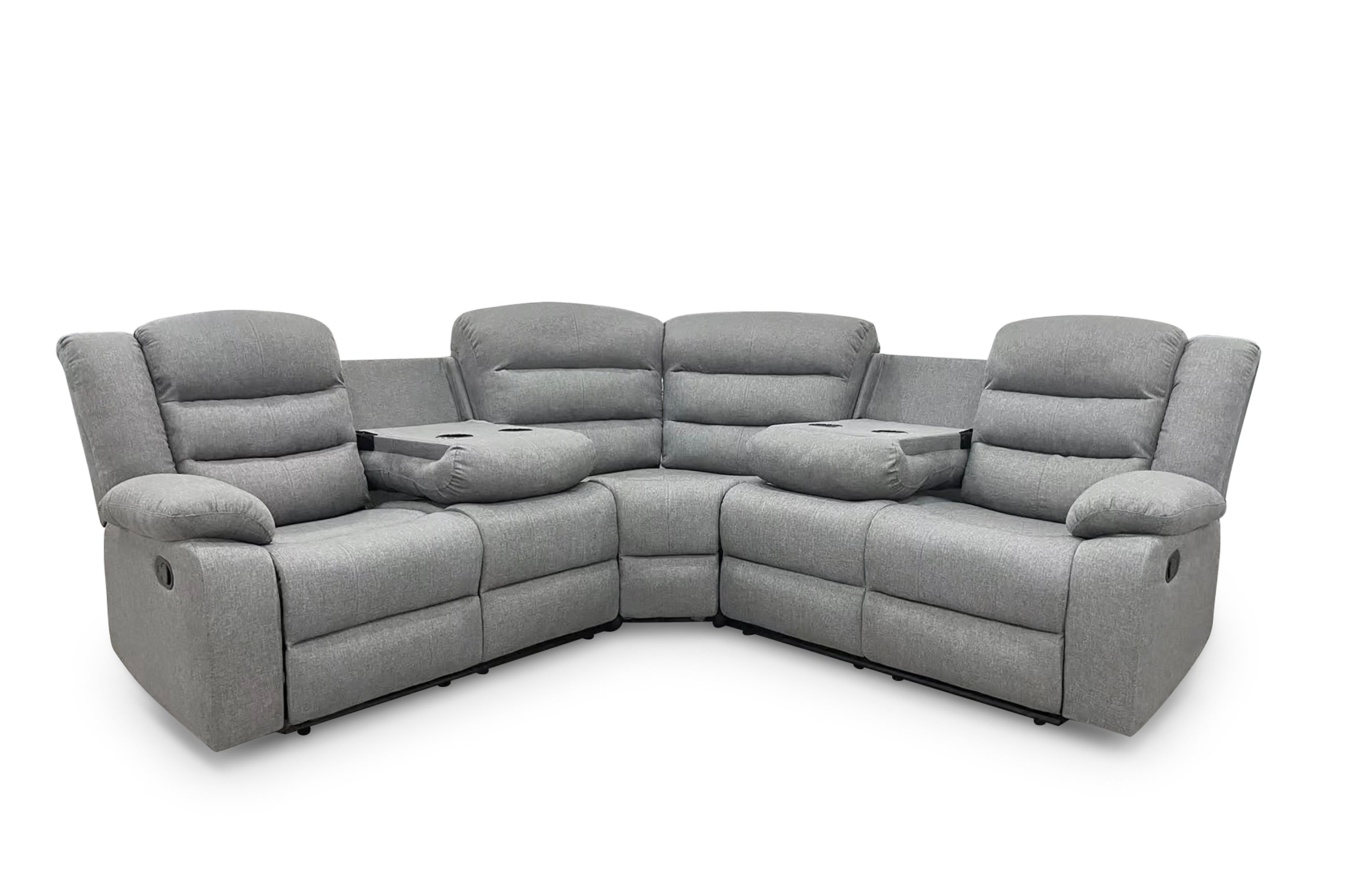 Leonardo Manual Reclining Corner Sofa - AMC Furniture