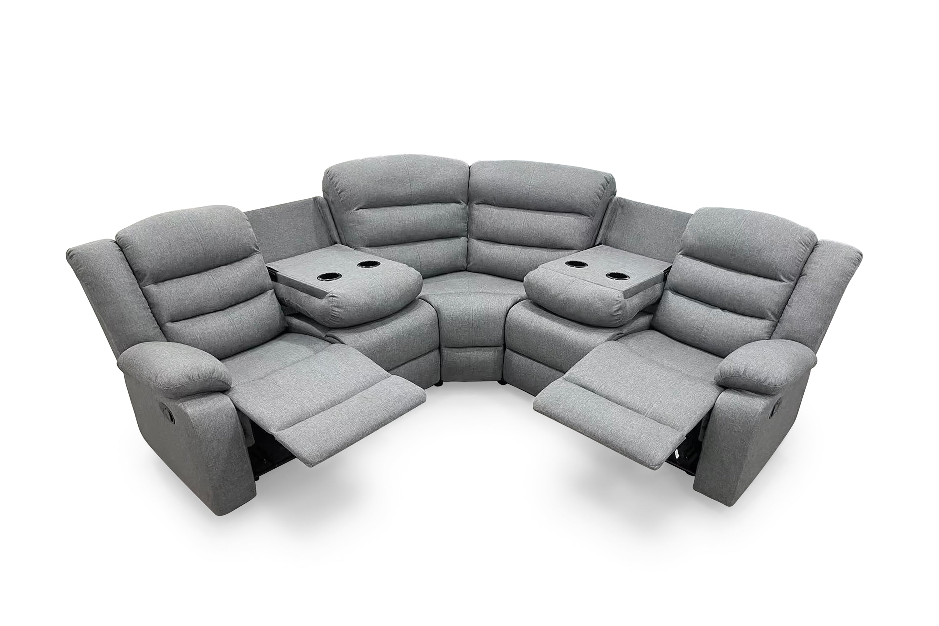 Leonardo Manual Reclining Corner Sofa - AMC Furniture