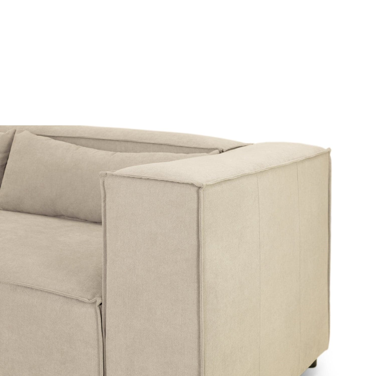 Robyn Sofa Beige Universal Corner - Armrest view (7022241677376)