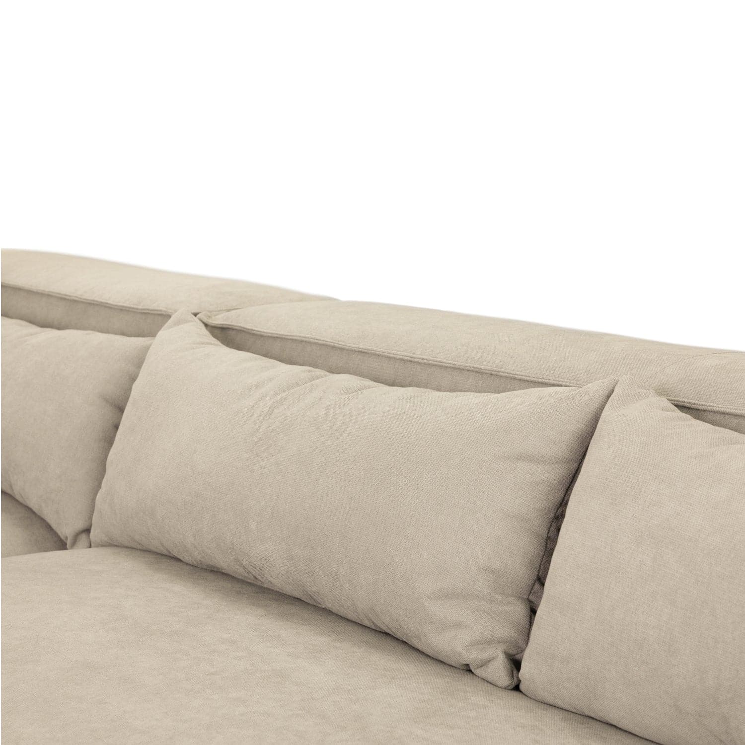 Robyn Sofa Beige Universal Corner - Cushion view (7022241677376)