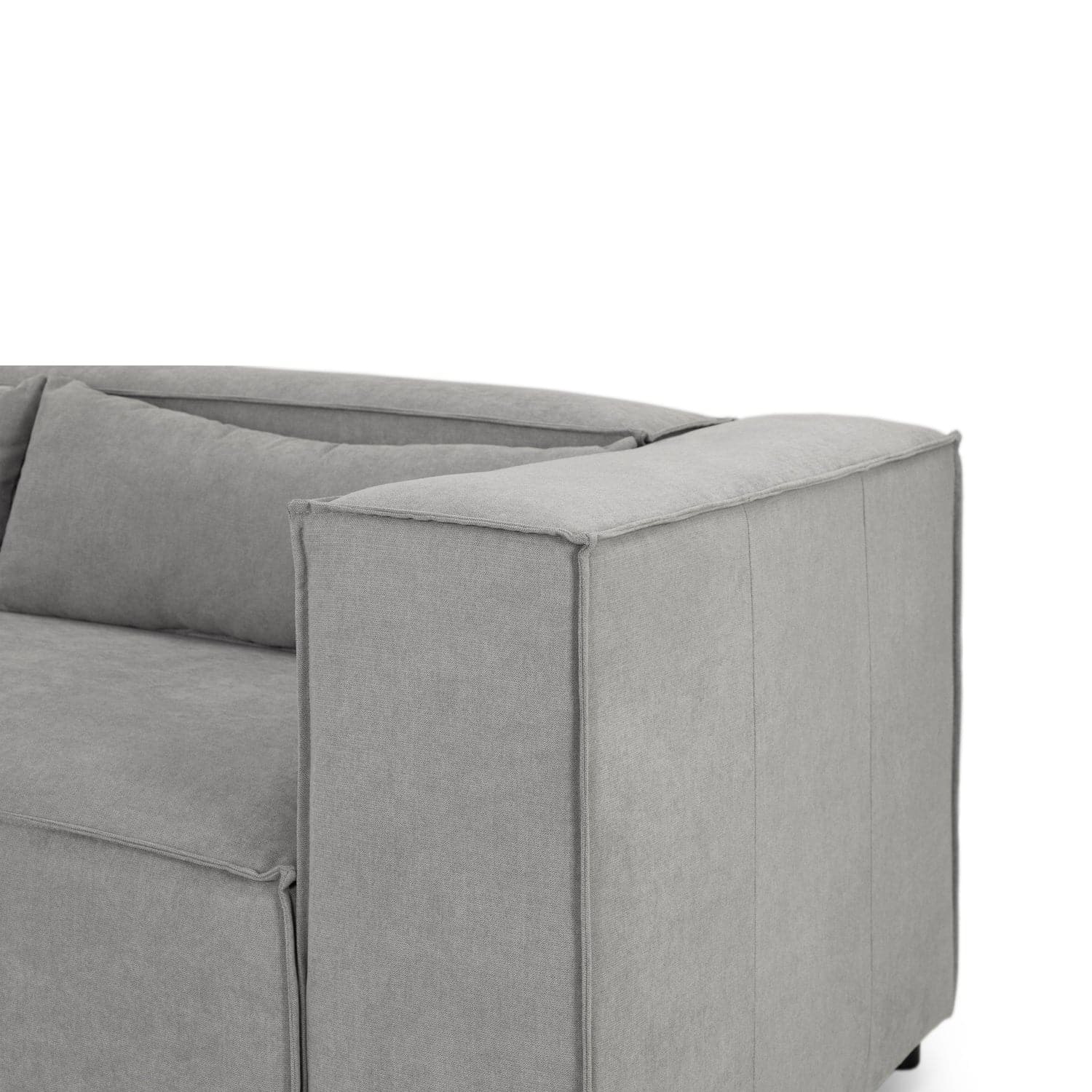 Robyn Sofa Grey Universal Corner - Armrest view (7022244855872)
