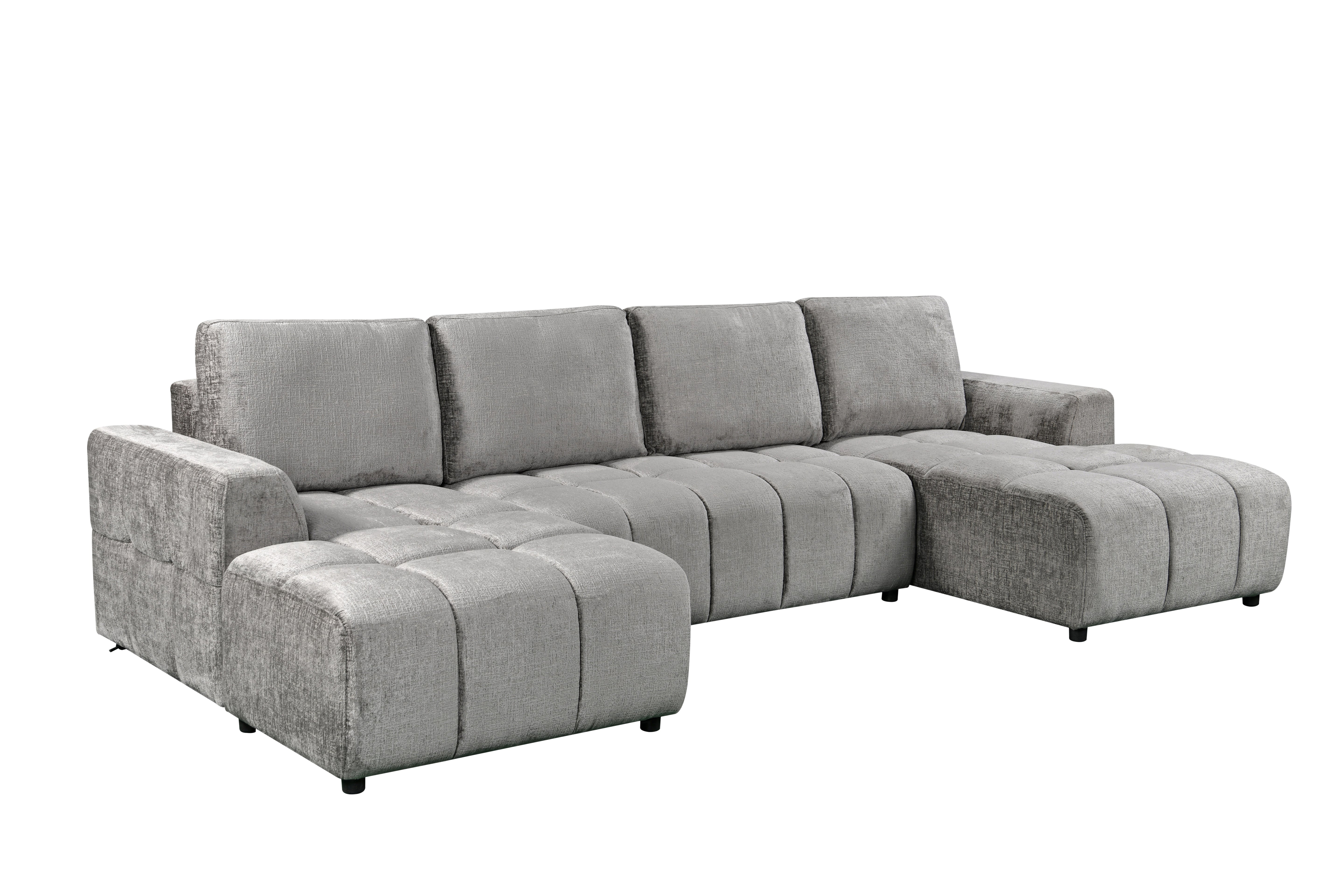 Arden Luxury U Shape Sofa bed in Grey - AMC Furniture