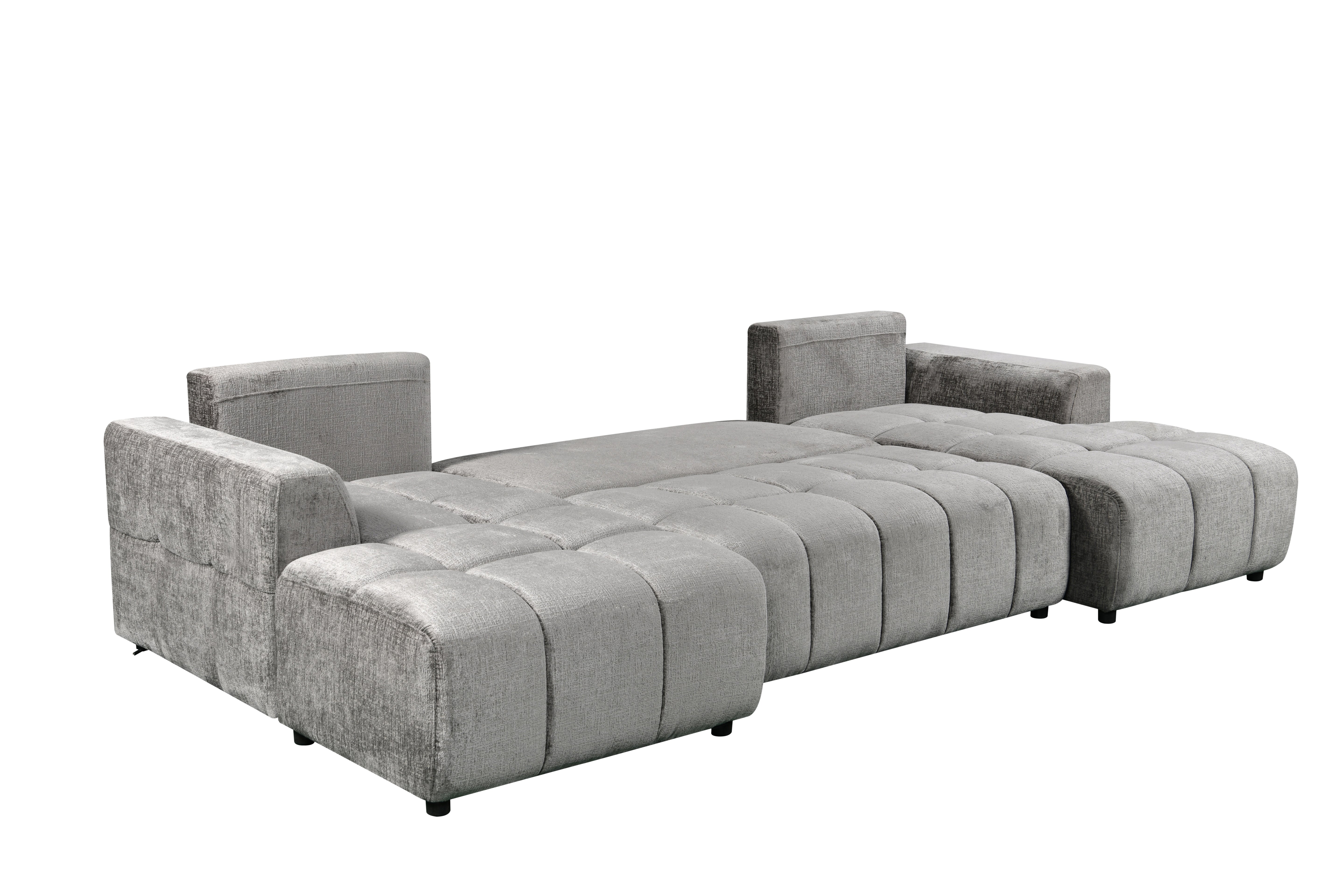 Arden Luxury U Shape Sofa bed in Grey - AMC Furniture