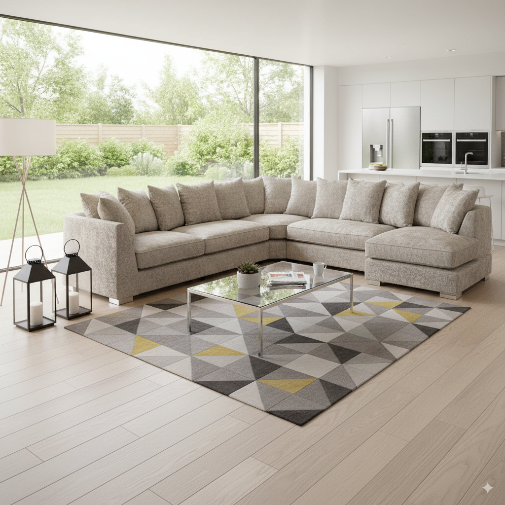 Shoreditch Scatterback U-Shape Corner Sofa – Truffle (7022877835328)