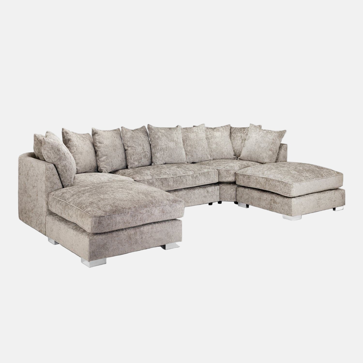 Shoreditch Scatterback U-Shape Corner Sofa – Truffle (7022877835328)