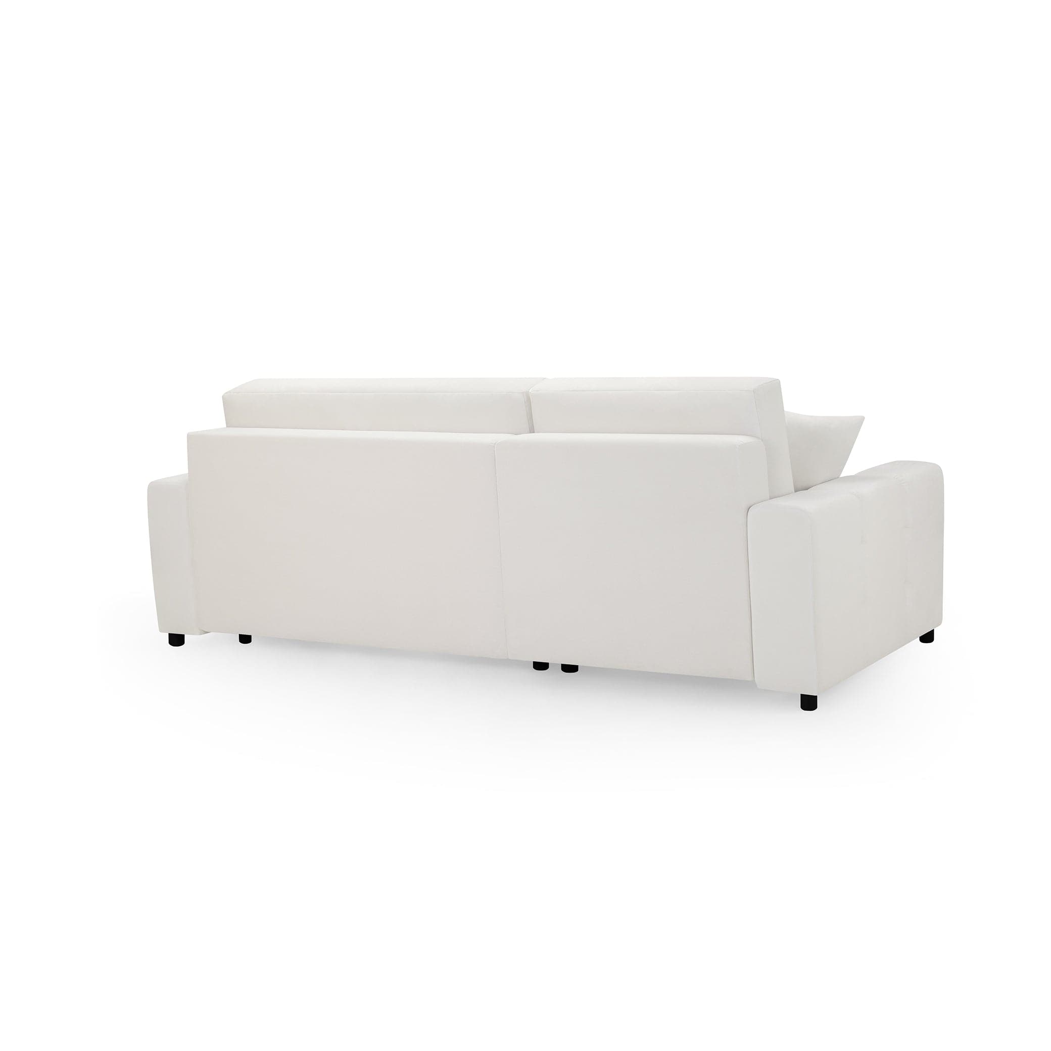 Sienna Sofabed Beige Universal Corner - Right - Back view (7024176758848)