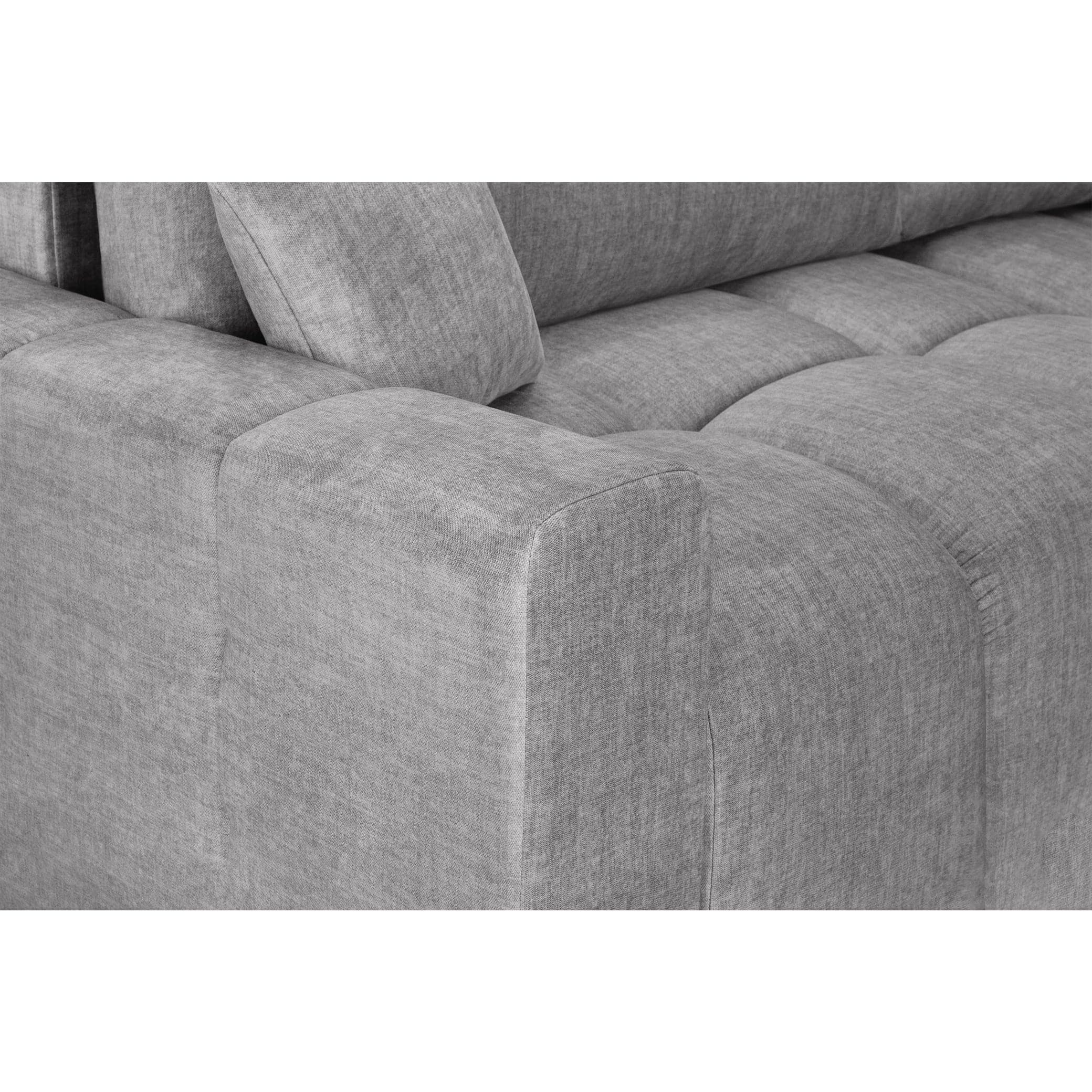 Sienna Sofabed Grey Universal Corner - Armrest view (7024176889920)