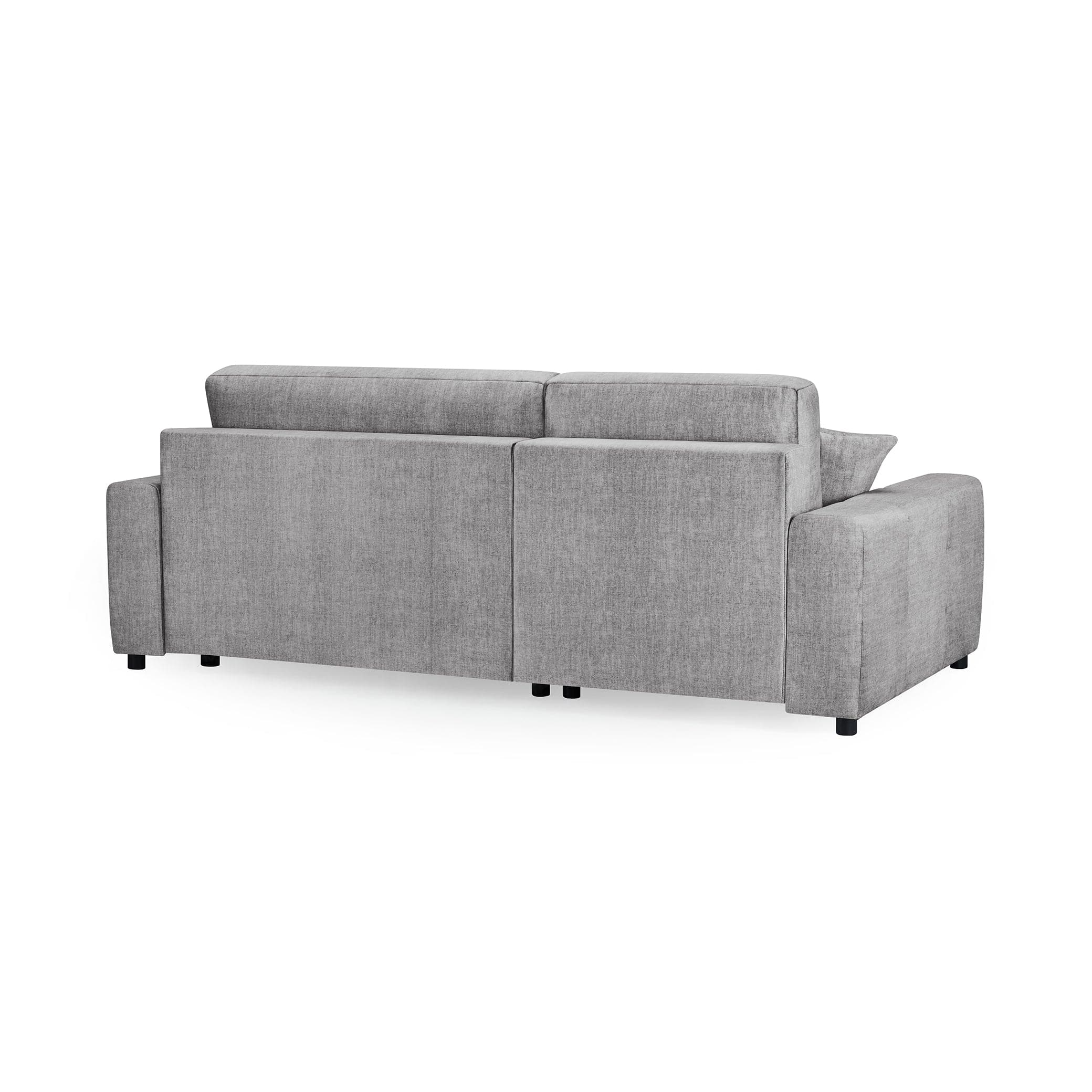 Sienna Sofabed Grey Universal Corner - Left - Back view (7024176889920)