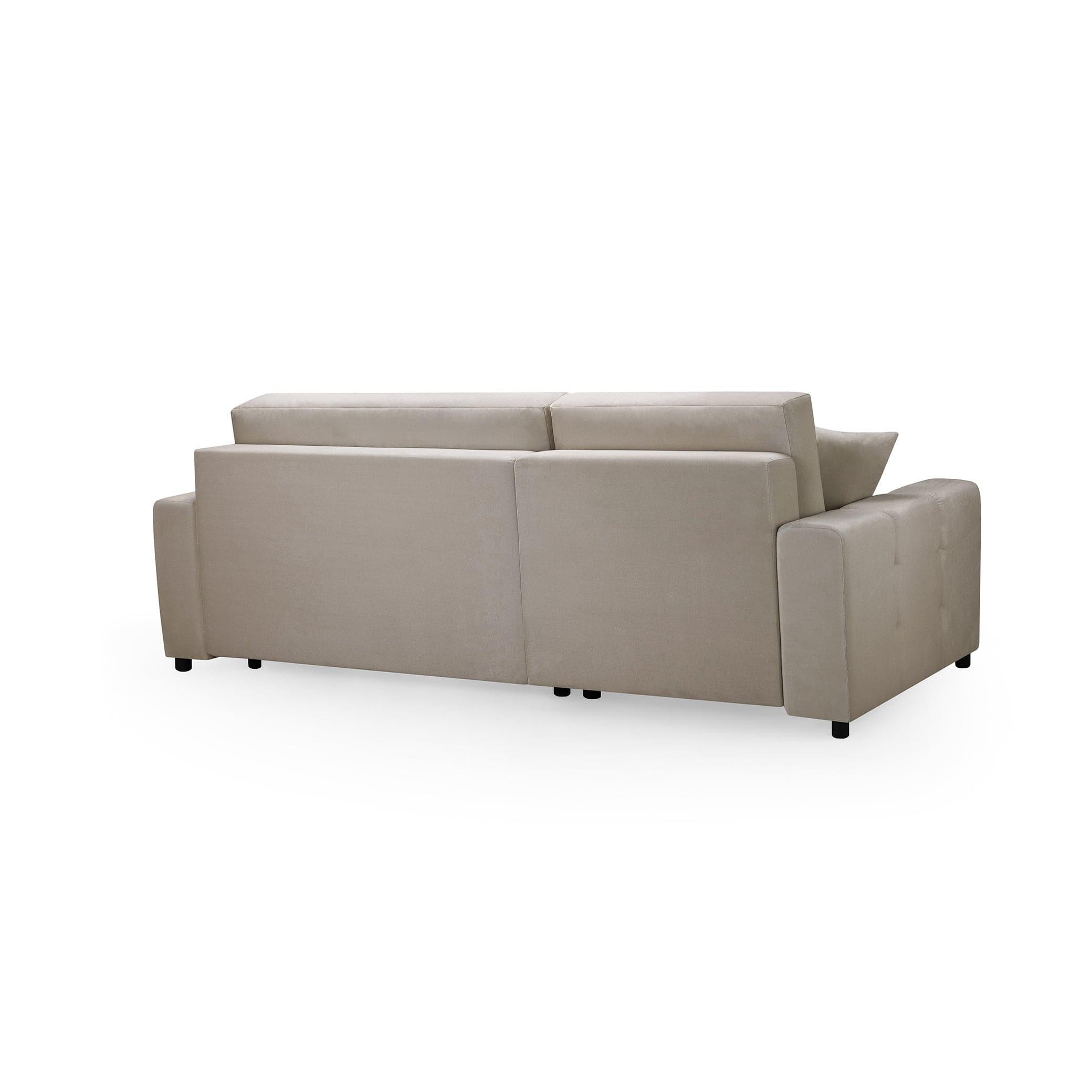 Sienna Sofabed Mocha Universal Corner - Right - Back view (7024178167872)