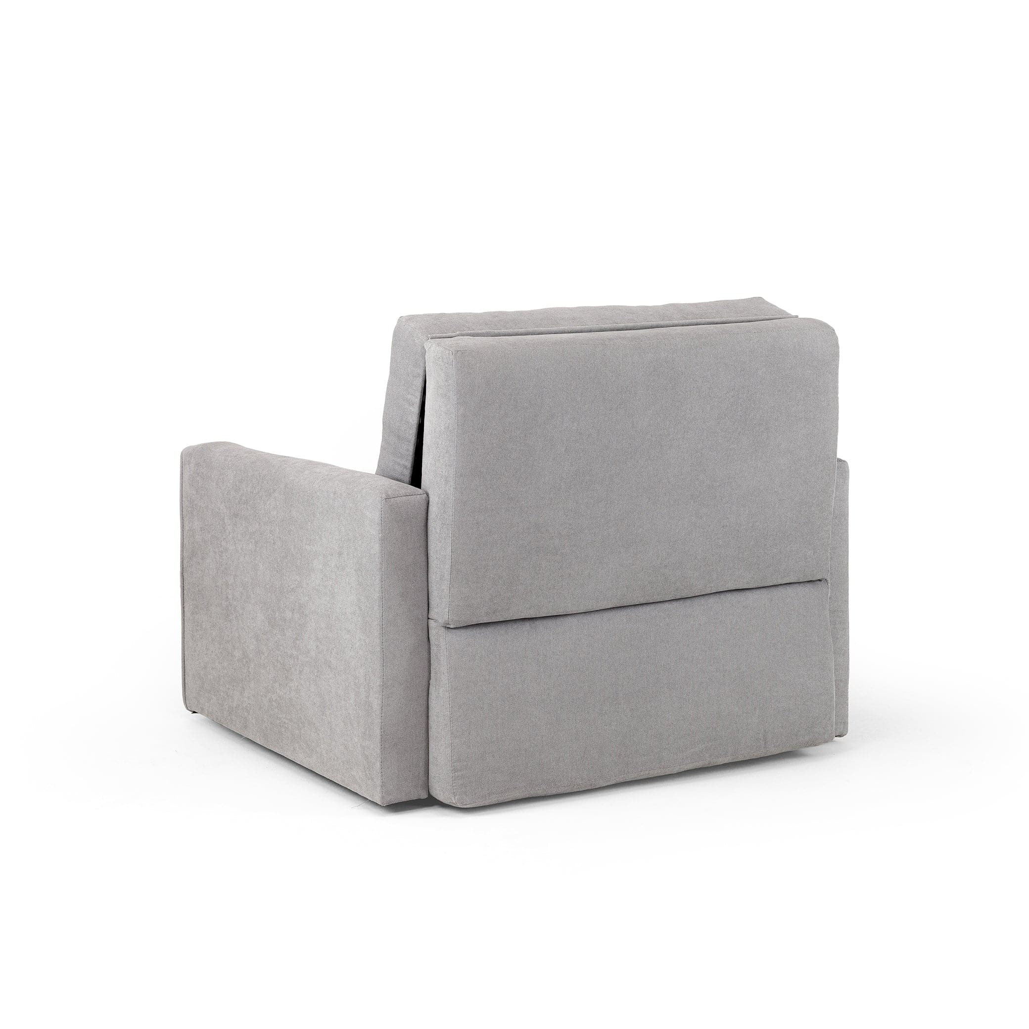 Sol Sofabed Grey Armchair- Back view (7026814976064)