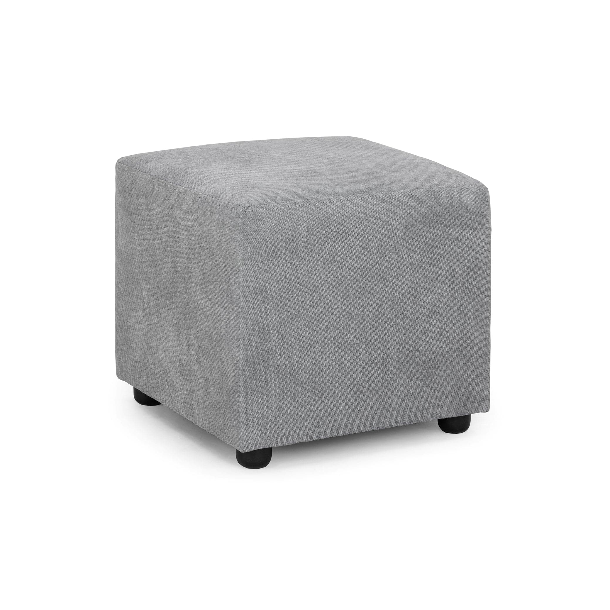 Sol Sofabed Grey Footstool - Front view (7026815074368)