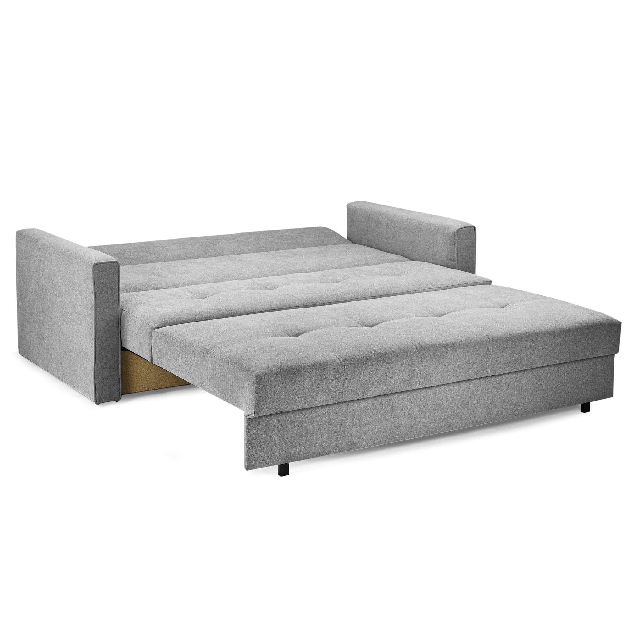 Sol Sofabed Grey Three Seater - Convertible view (7026814648384)