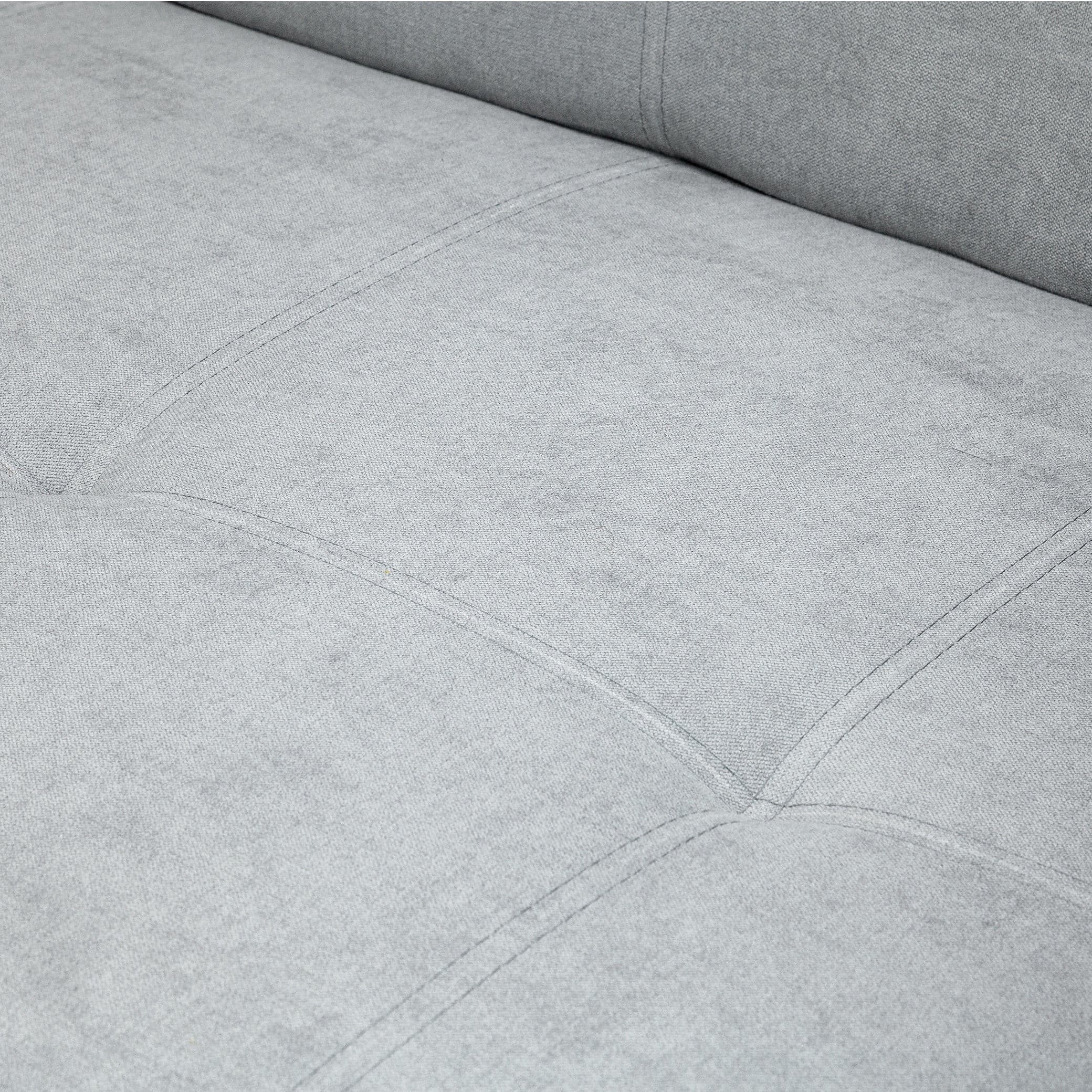 Sol Sofabed Grey Two Seater - Close-up fabric view (7026814451776)